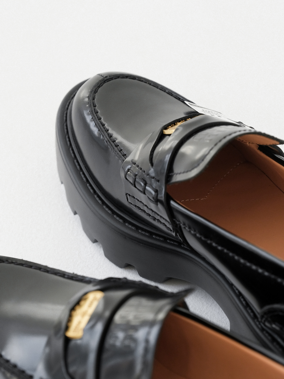 Miumiu thick-soled coin loafers