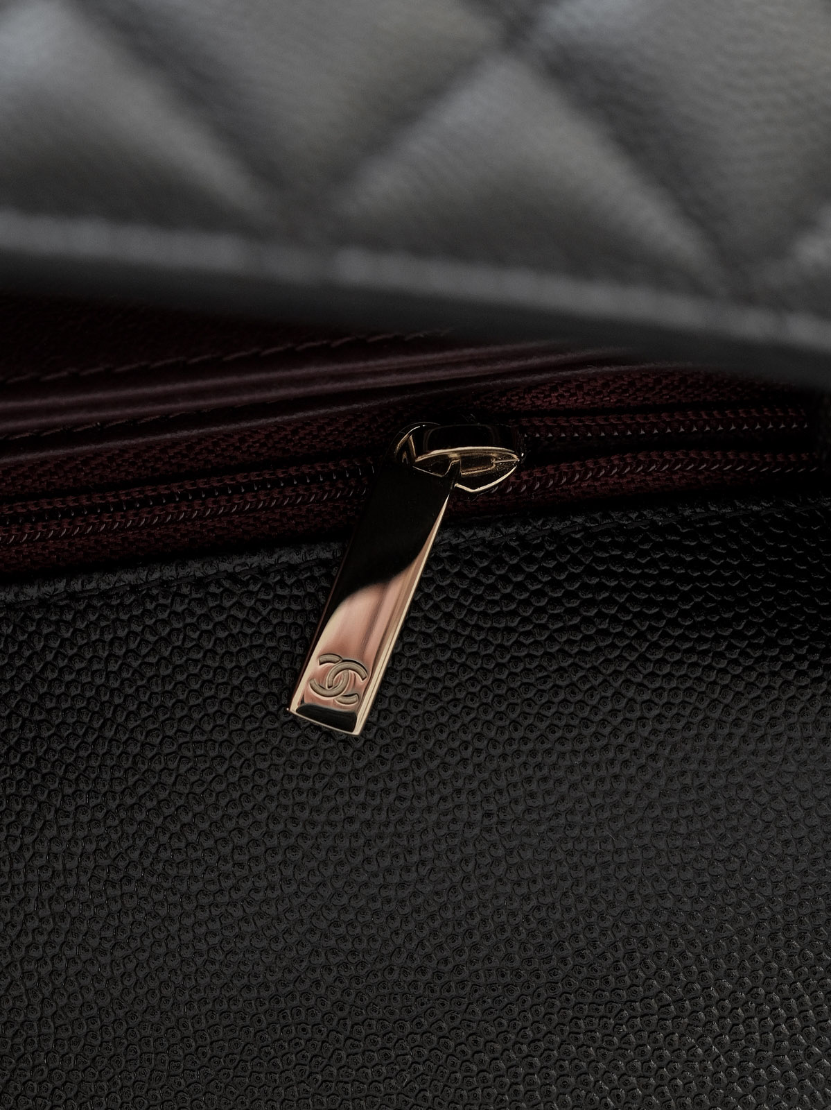 Small black gold bag