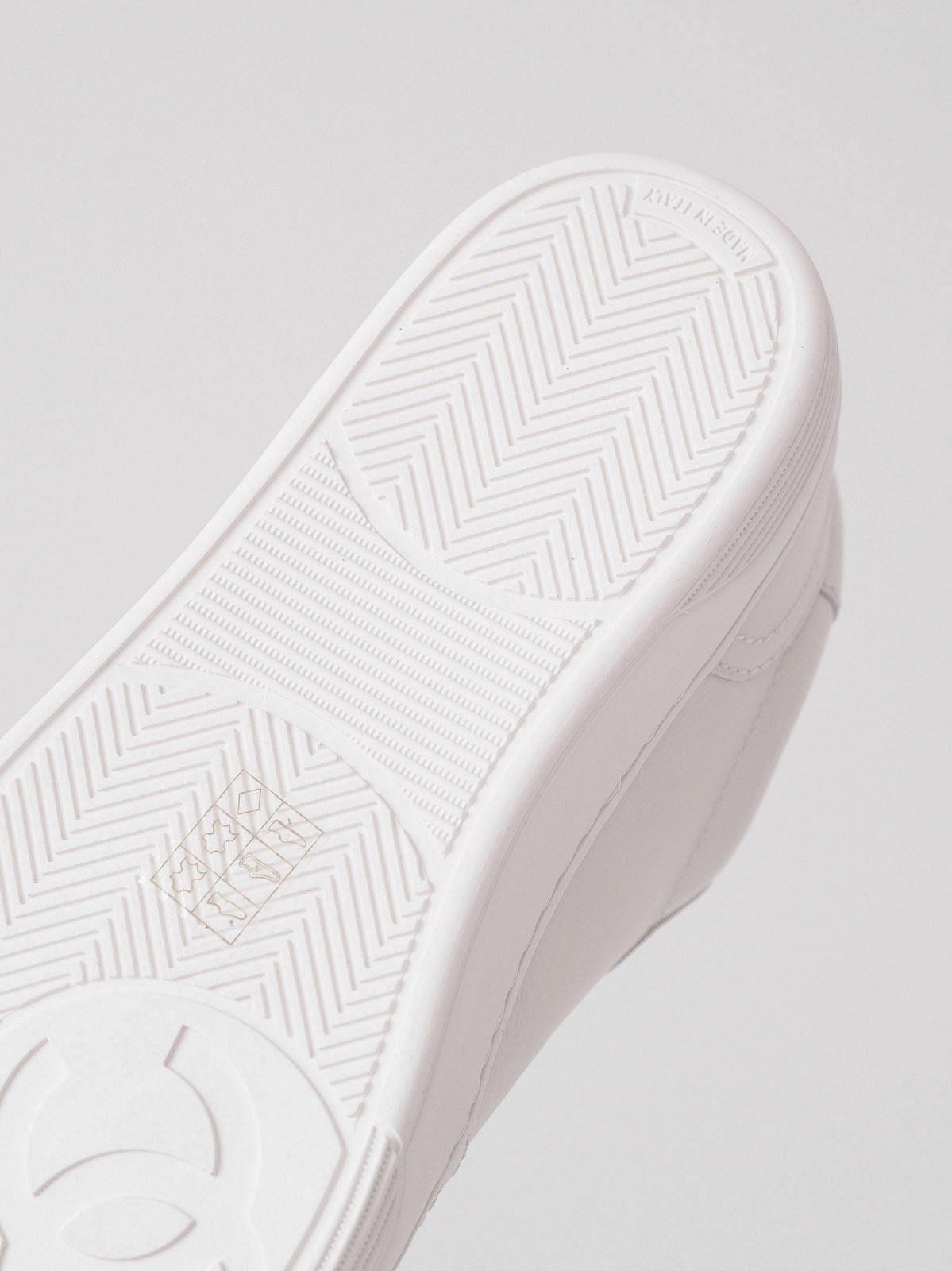 Chanel small white shoes