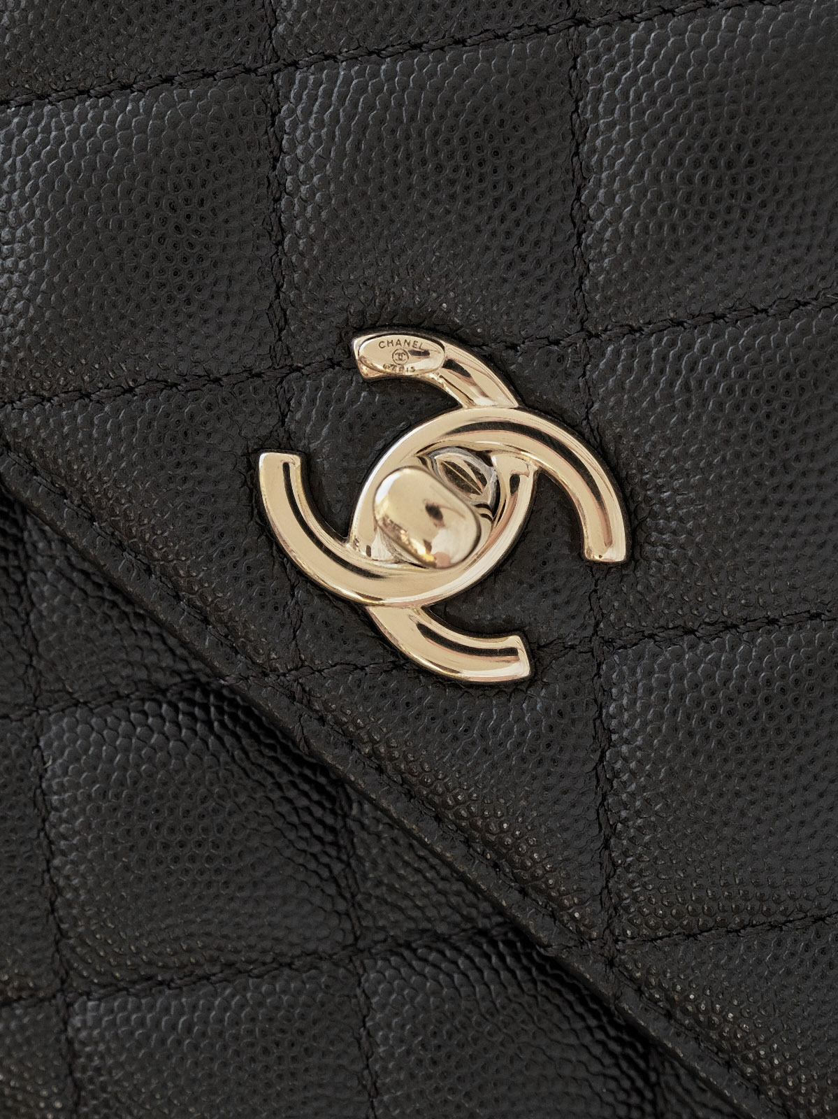 Small black gold bag