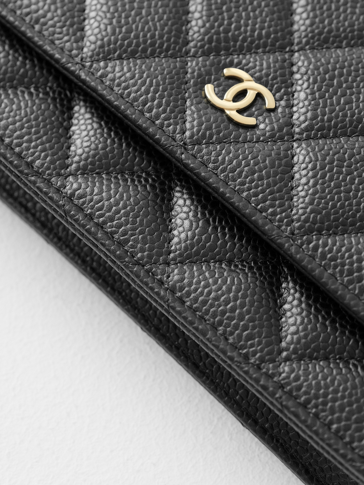 Black caviar gold buckle