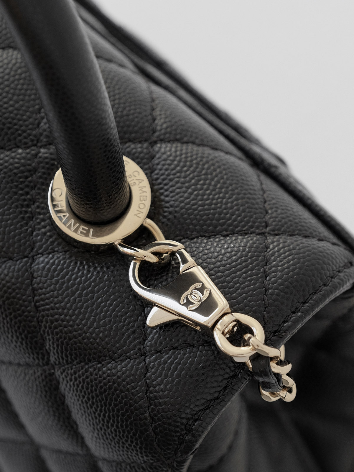 Small black gold bag