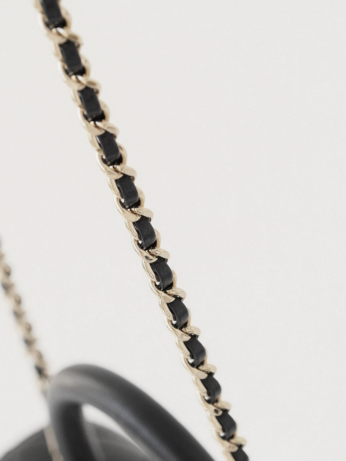 Small black gold bag