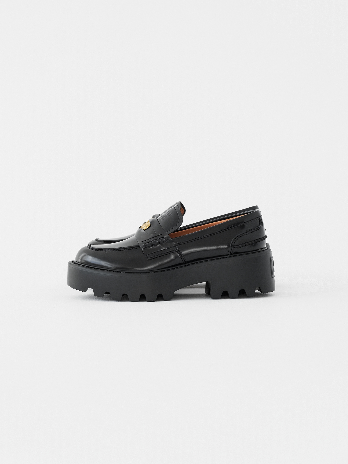 Miumiu thick-soled coin loafers