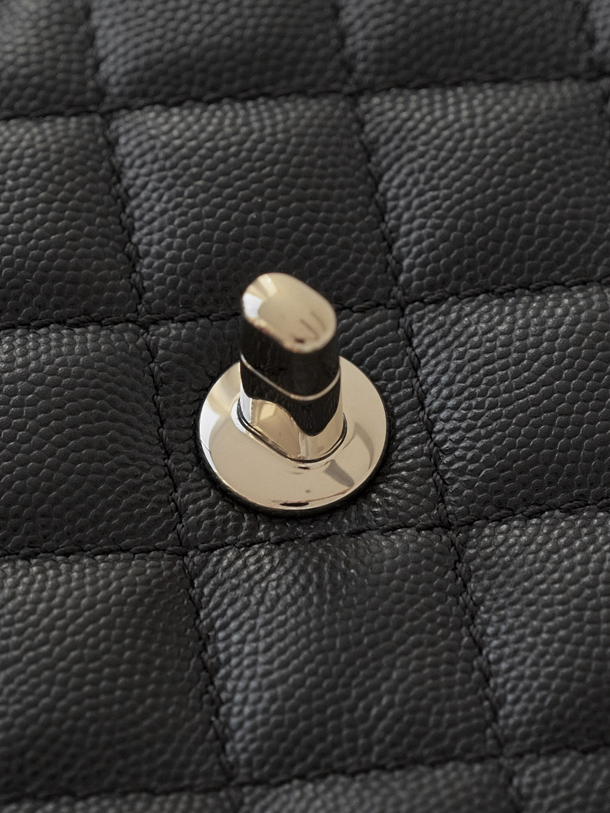 Small black gold bag