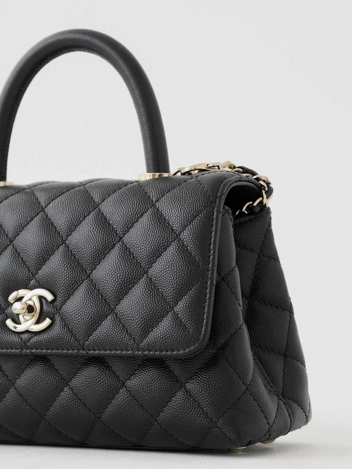 Small black gold bag