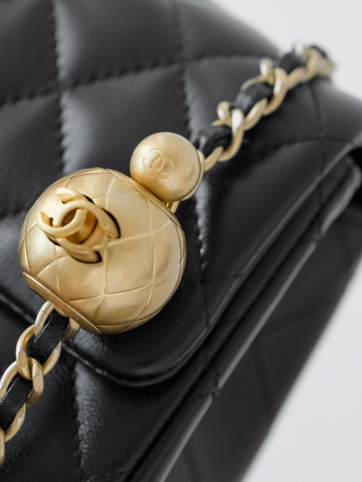 Chanel golden ball square fat man