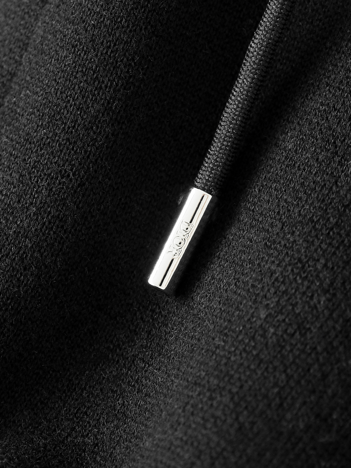 Dior blue jacquard hooded coat