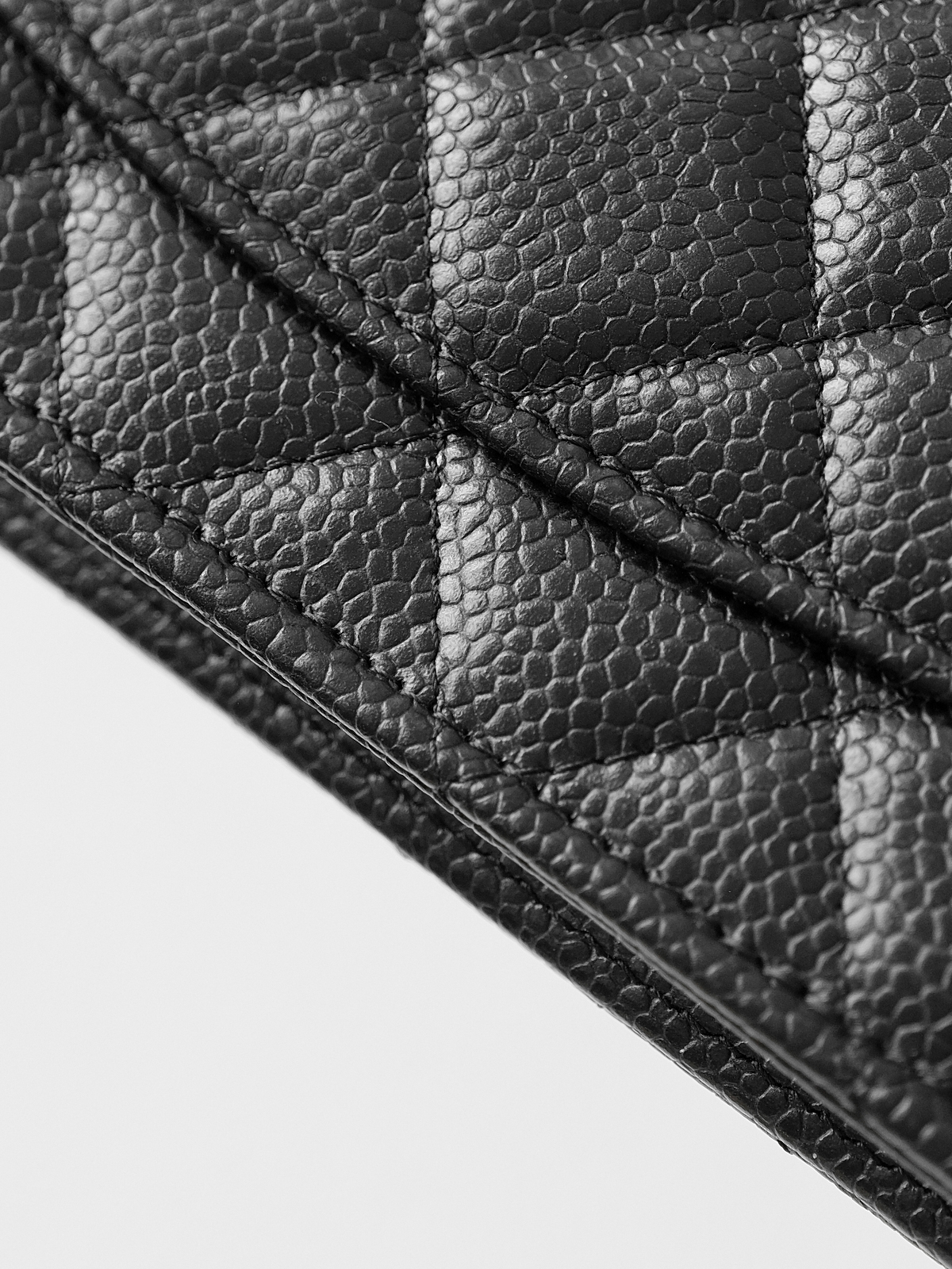 Black caviar gold buckle