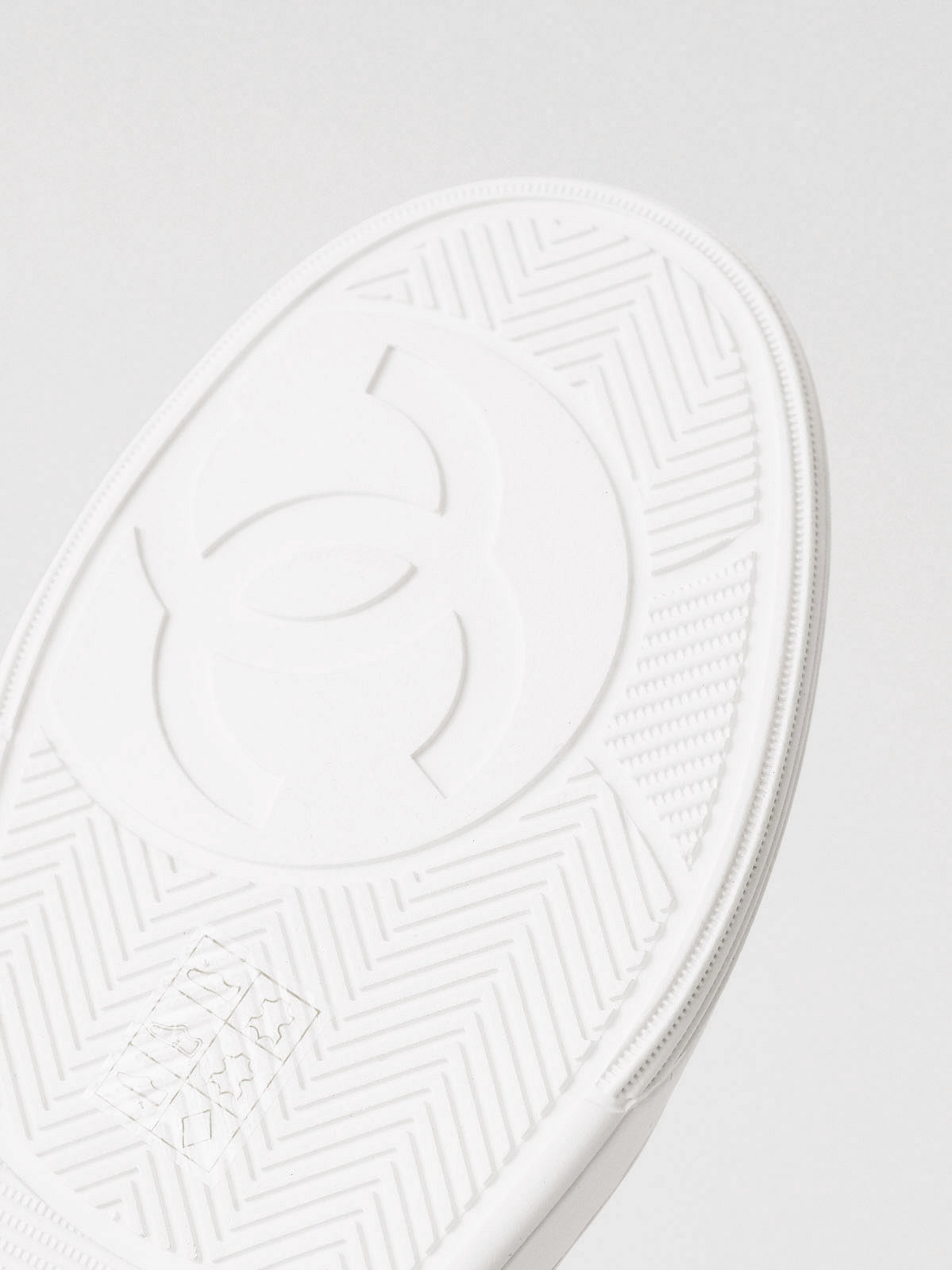 Chanel small white shoes