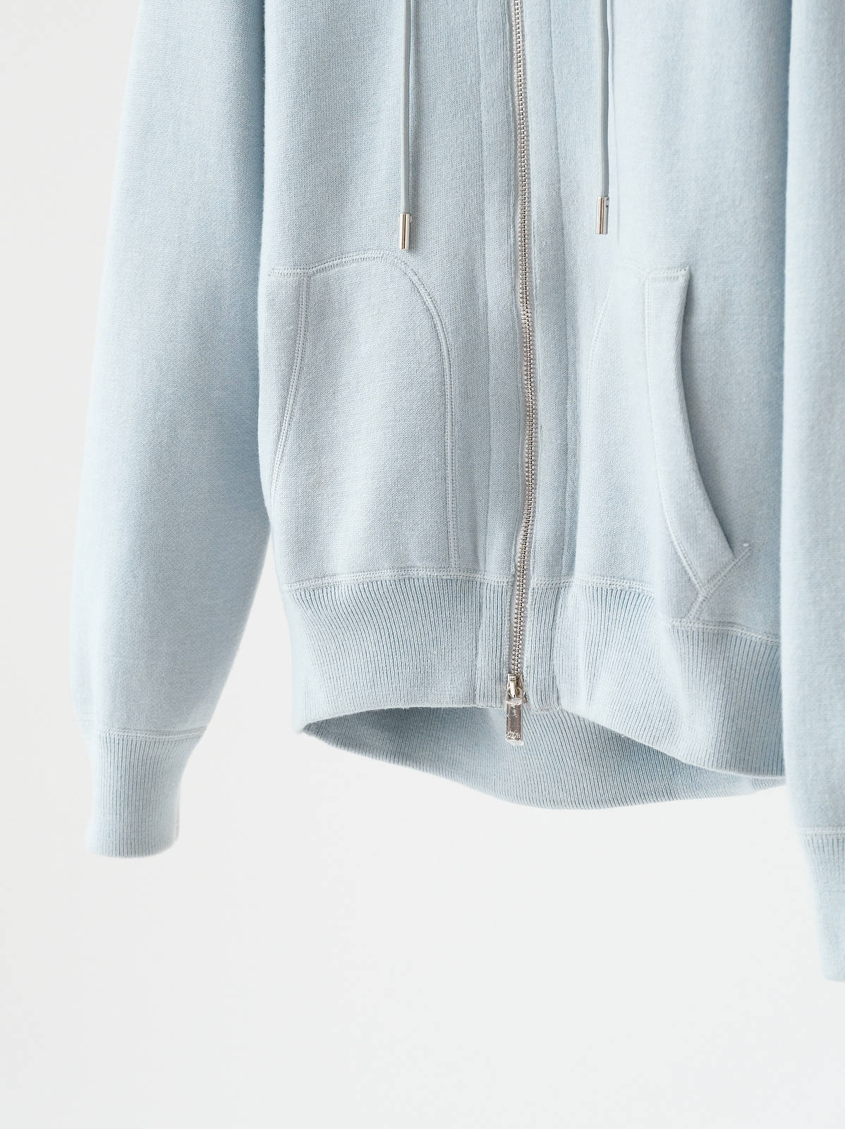 Dior blue jacquard hooded coat