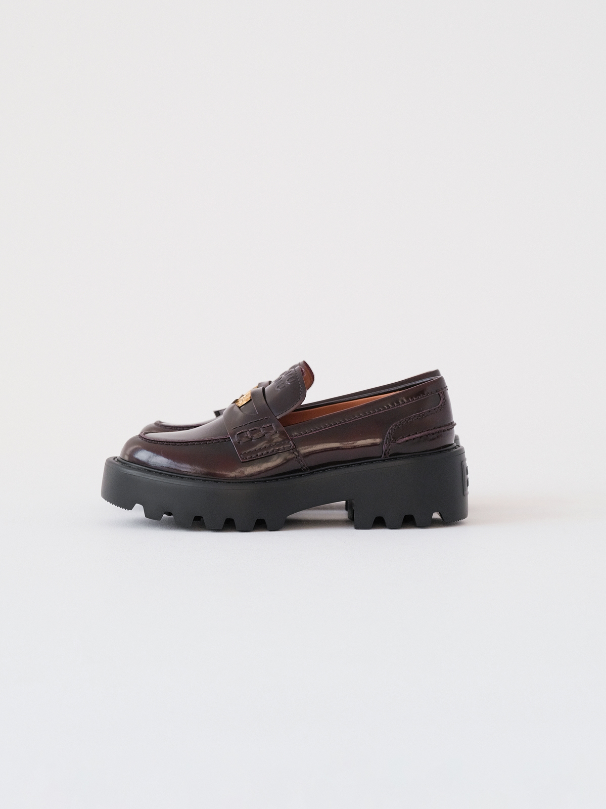 Miumiu thick-soled coin loafers