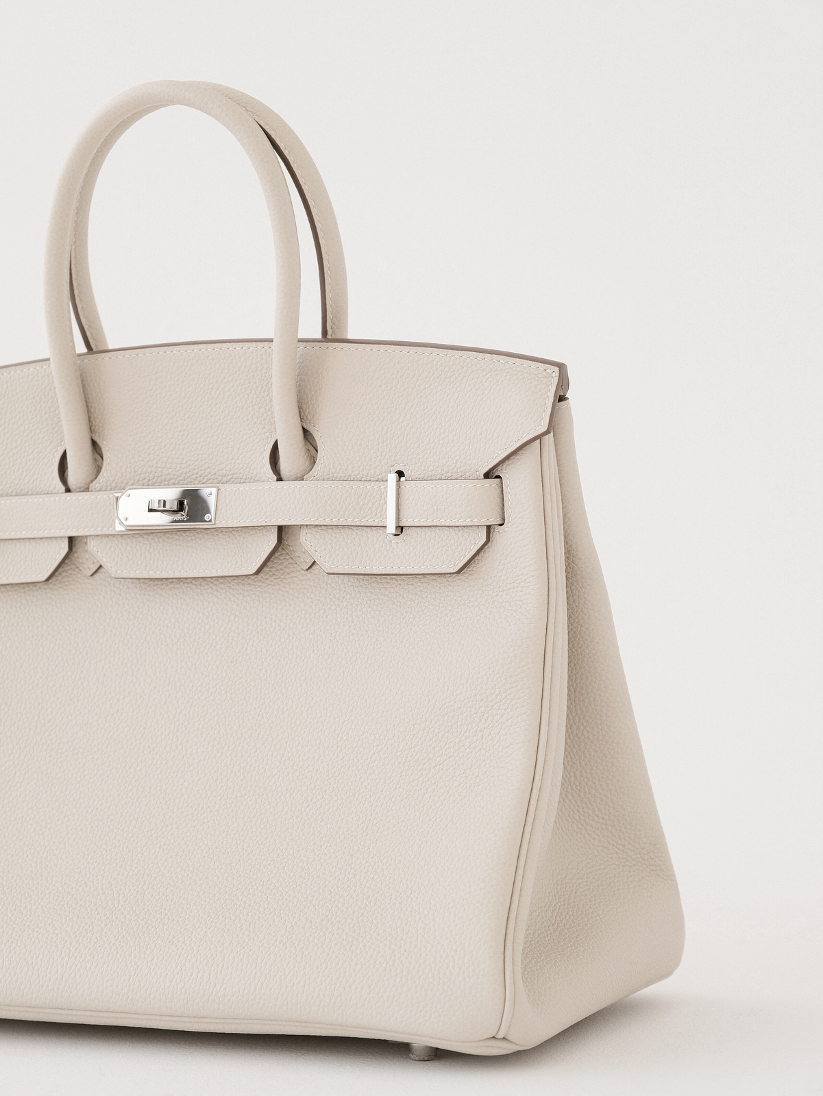 Hermes milkshake platinum buckle