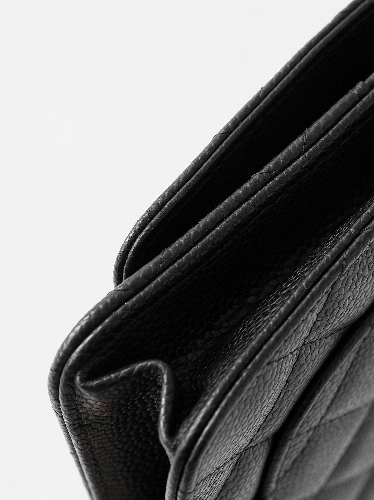 Black caviar gold buckle