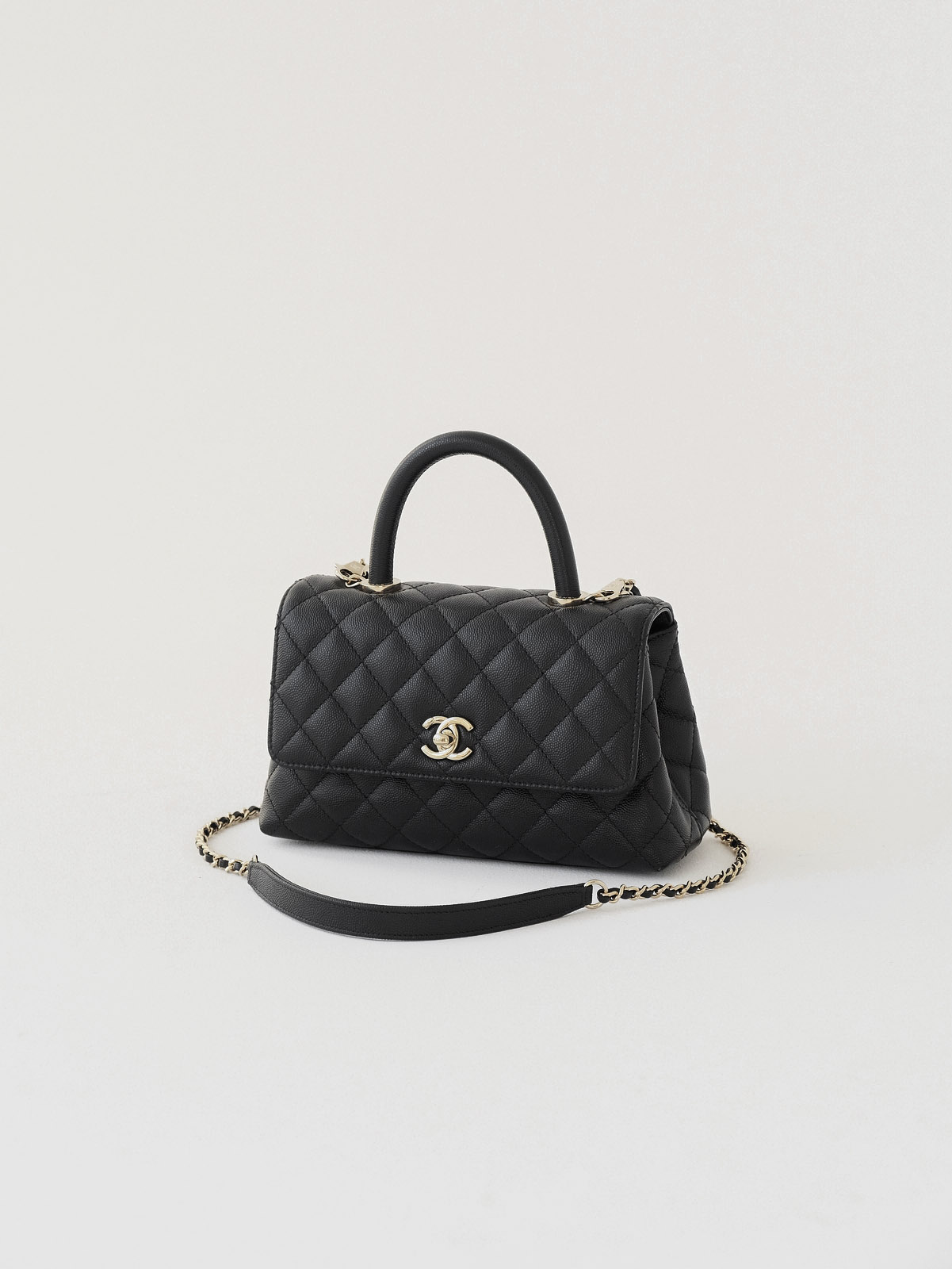 Small black gold bag