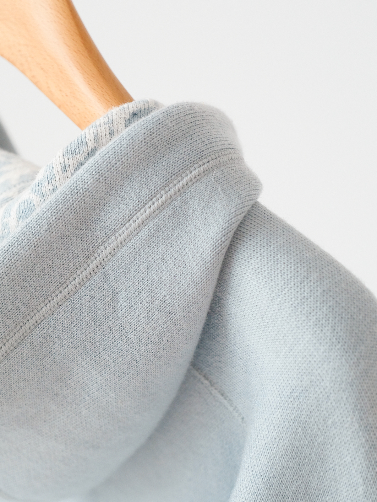 Dior blue jacquard hooded coat