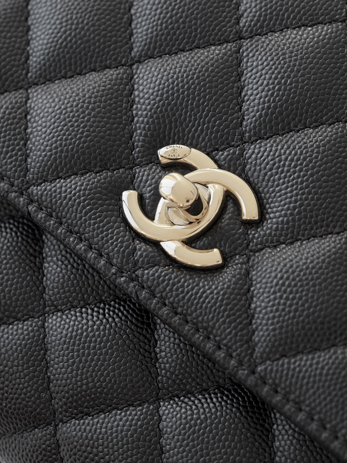 Small black gold bag