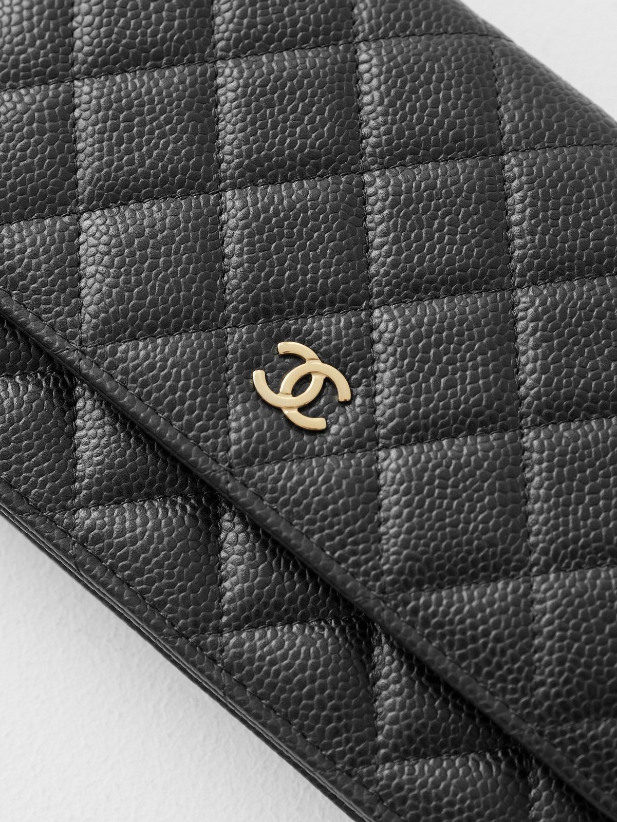 Black caviar gold buckle