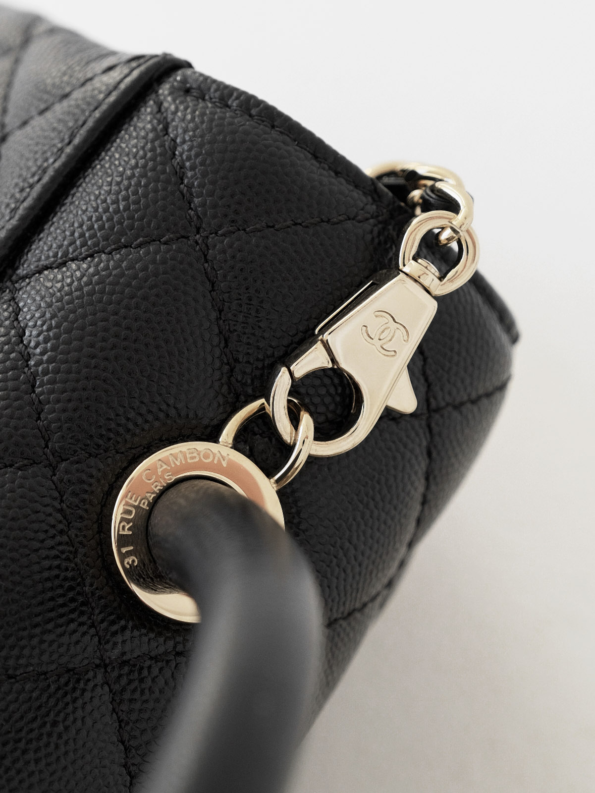 Small black gold bag