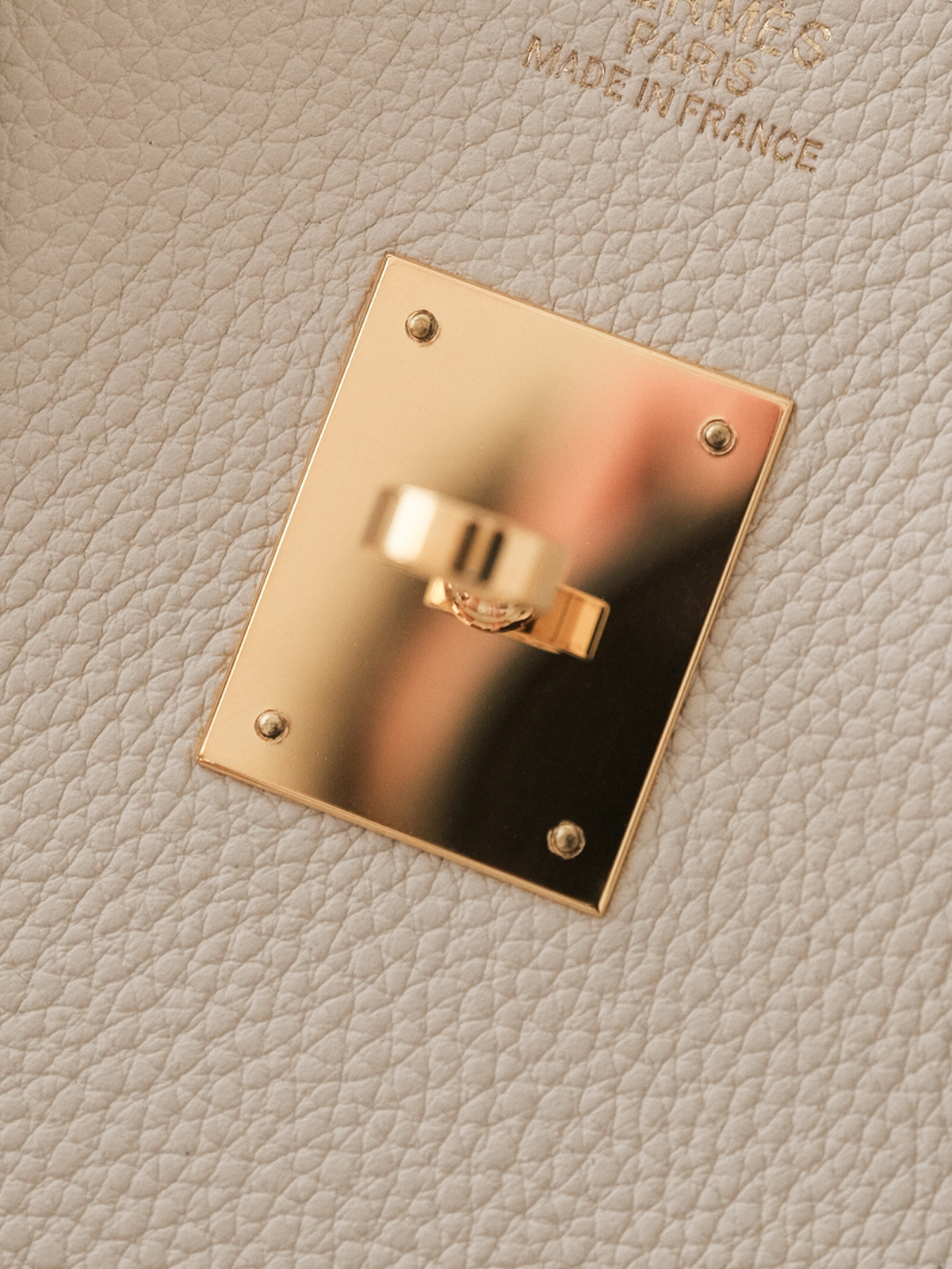 Hermes milkshake platinum buckle