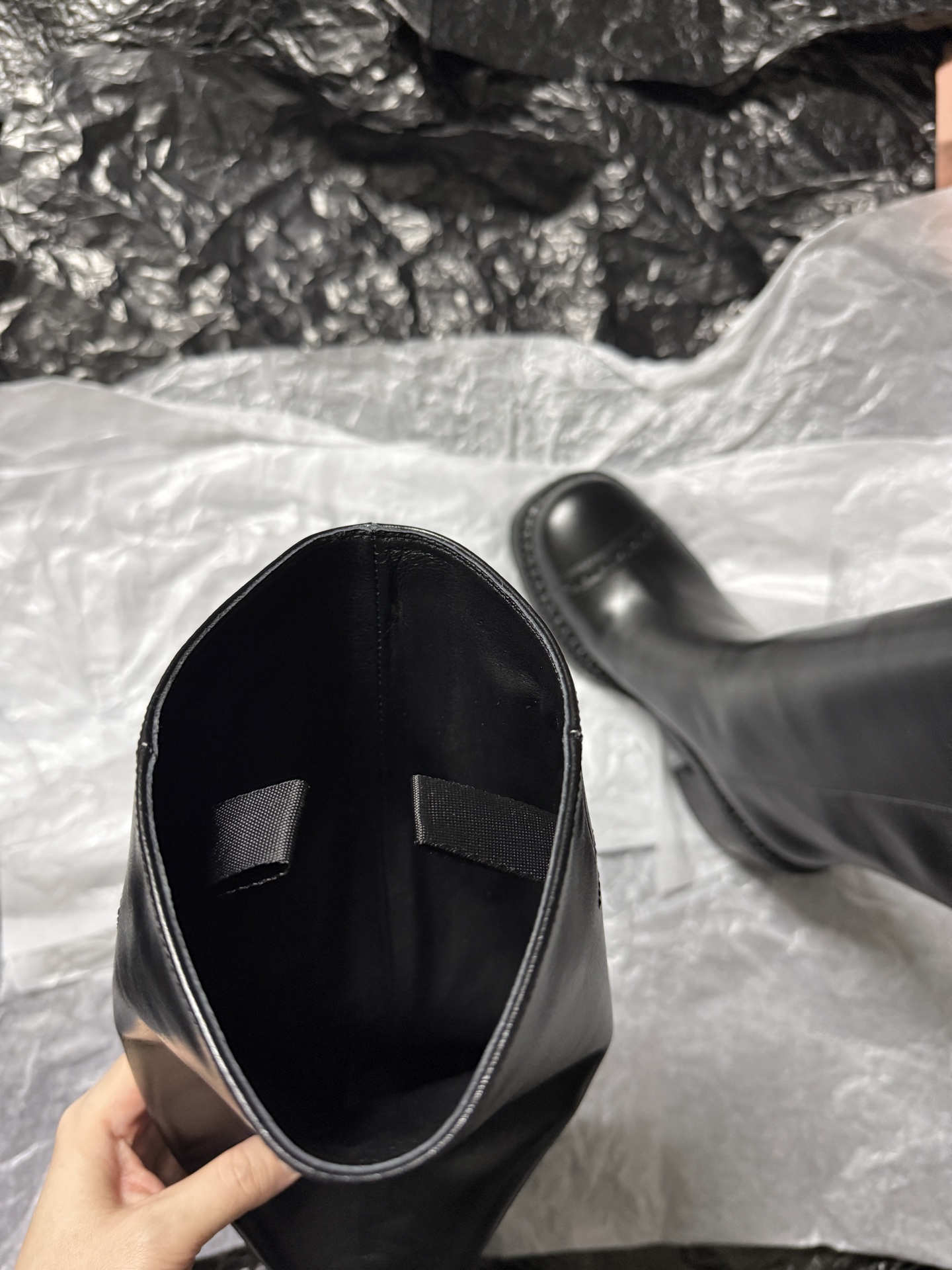 Miu Miu black over-the-knee boots