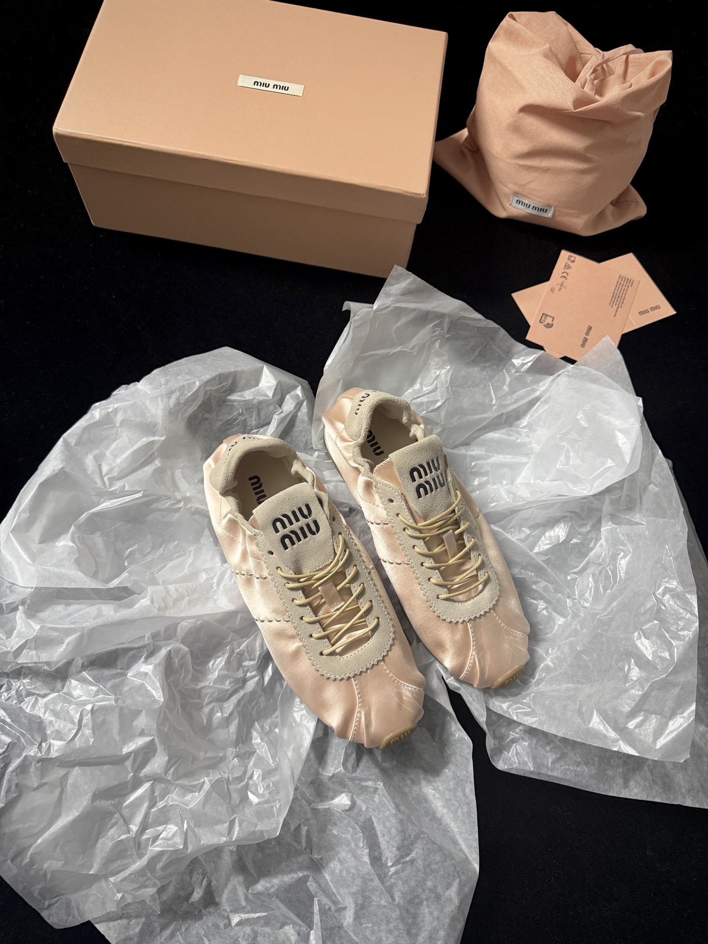 Miu Miu satin sneakers