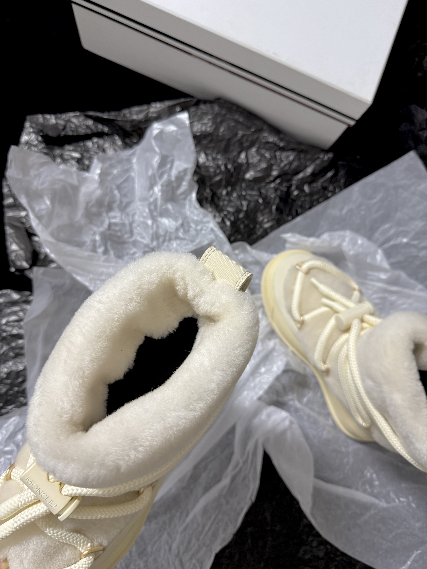 Moncler Fur-Trimmed Boots