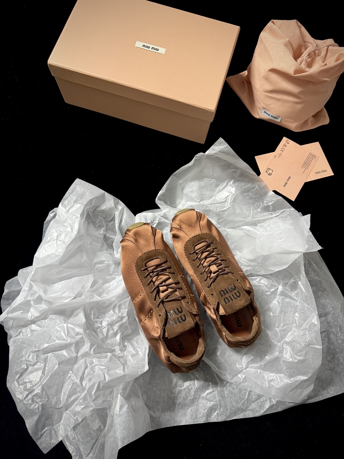 Miu Miu satin sneakers