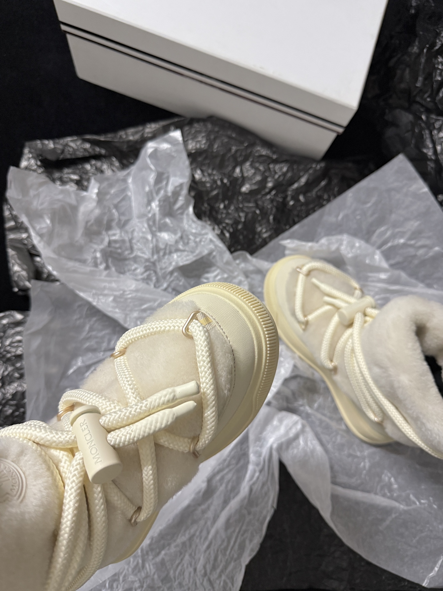 Moncler Fur-Trimmed Boots