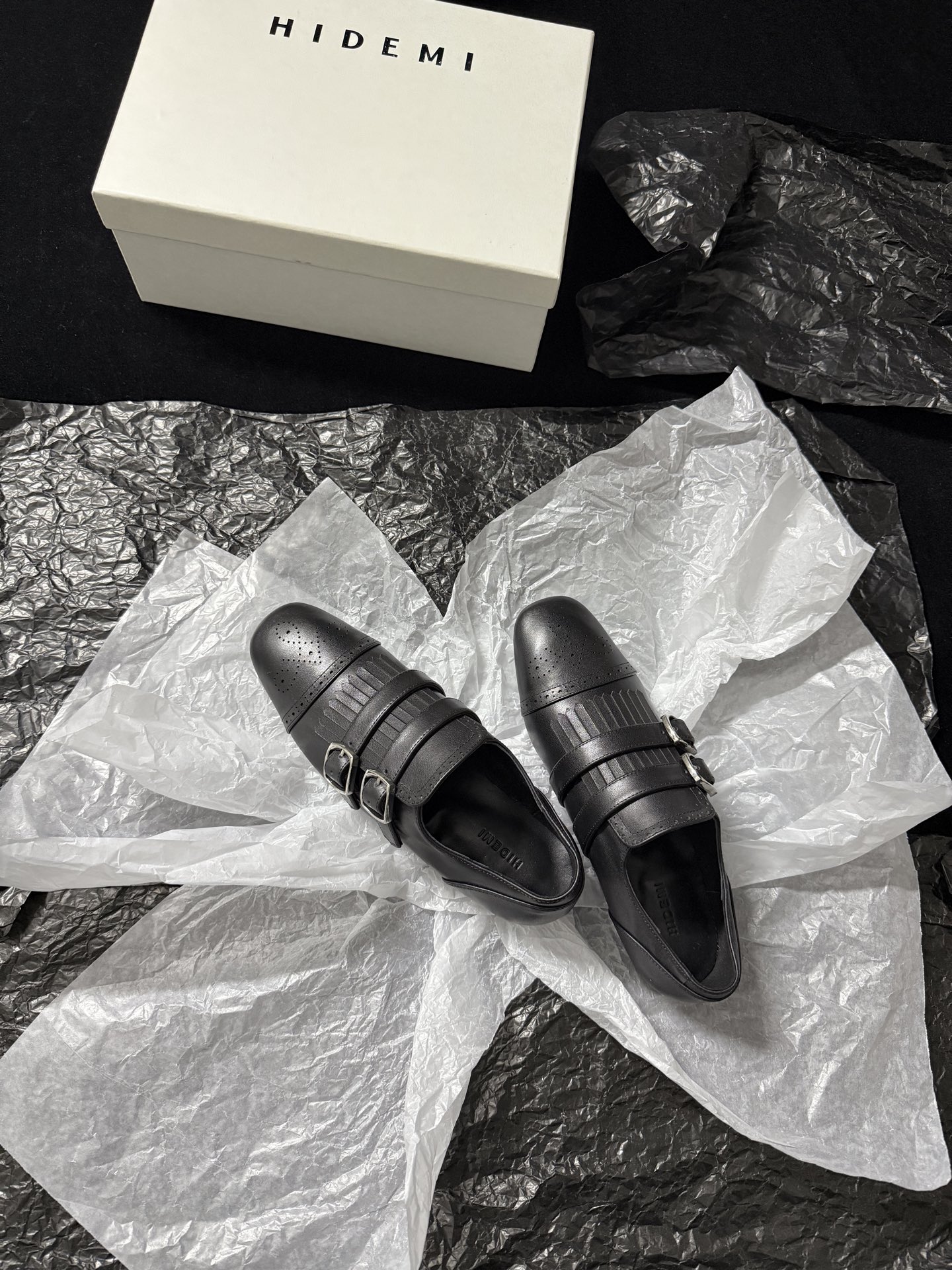 HIDEM 25AW New Arrival: Tassel Double-Buckle Loafer