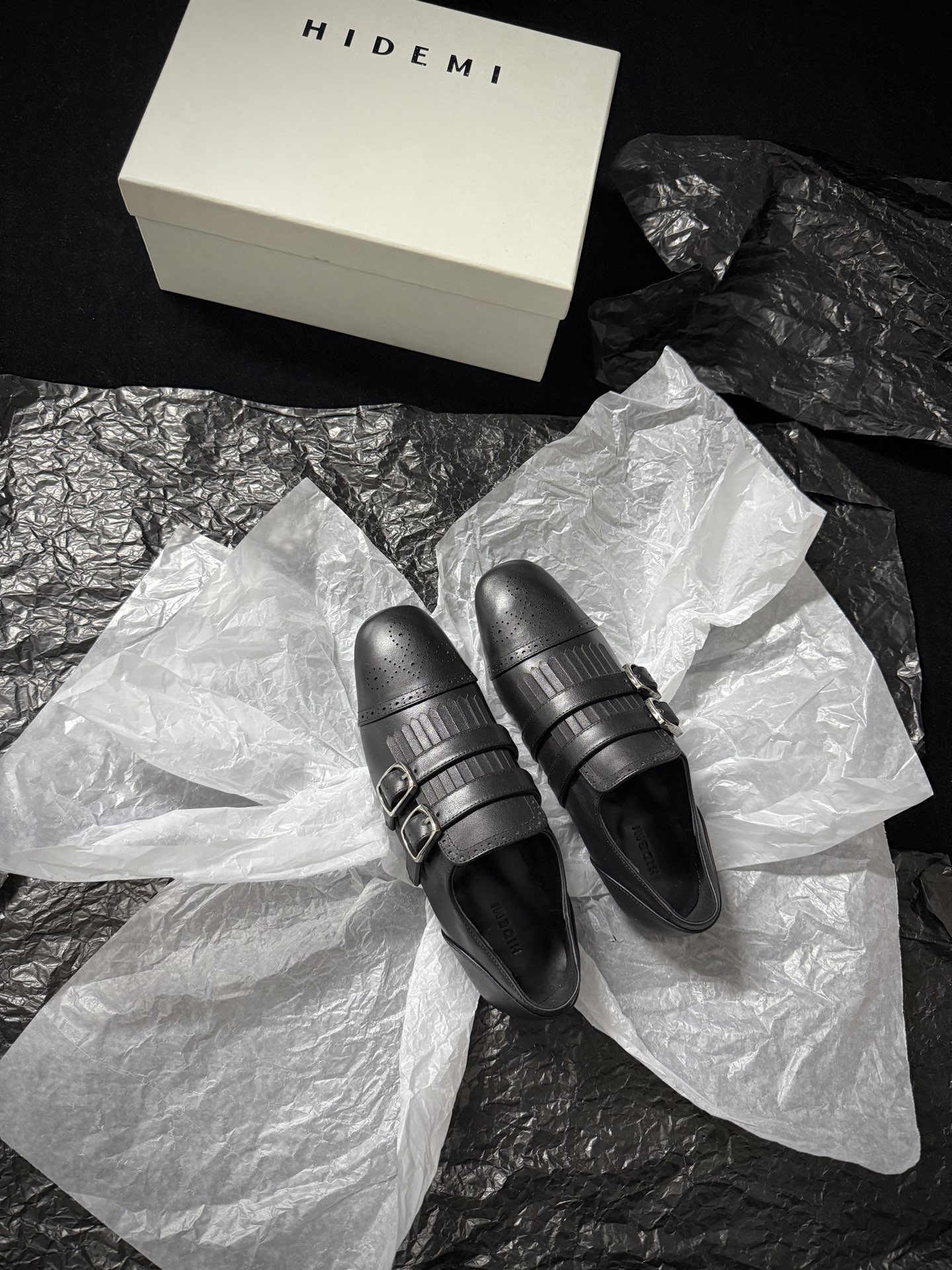 HIDEM 25AW New Arrival: Tassel Double-Buckle Loafer