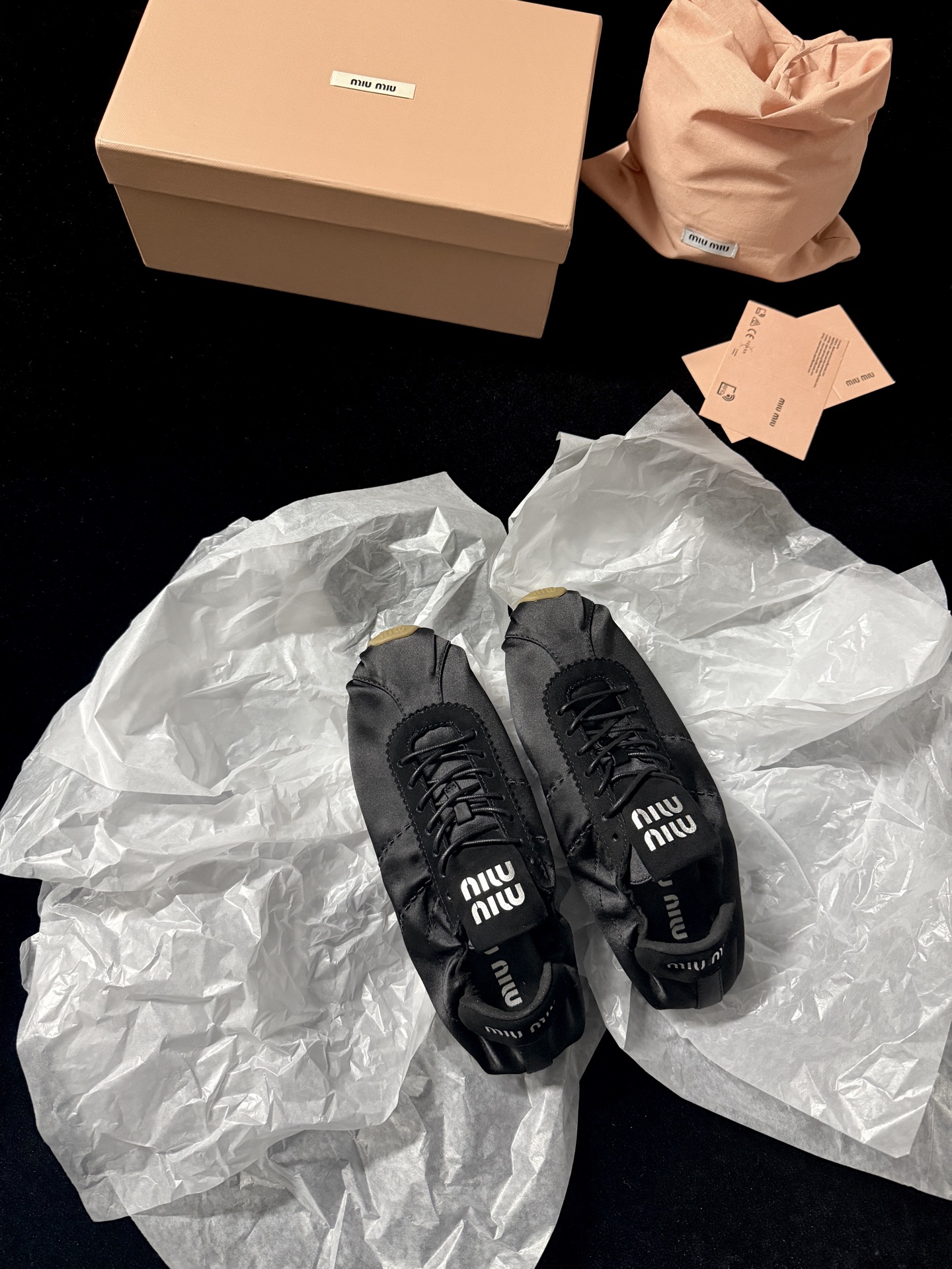Miu Miu satin sneakers