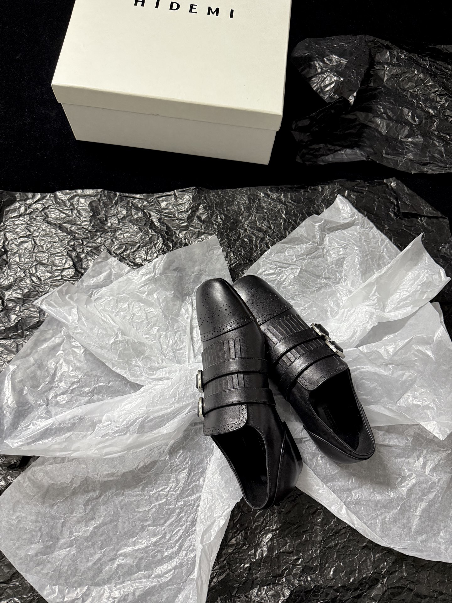 HIDEM 25AW New Arrival: Tassel Double-Buckle Loafer