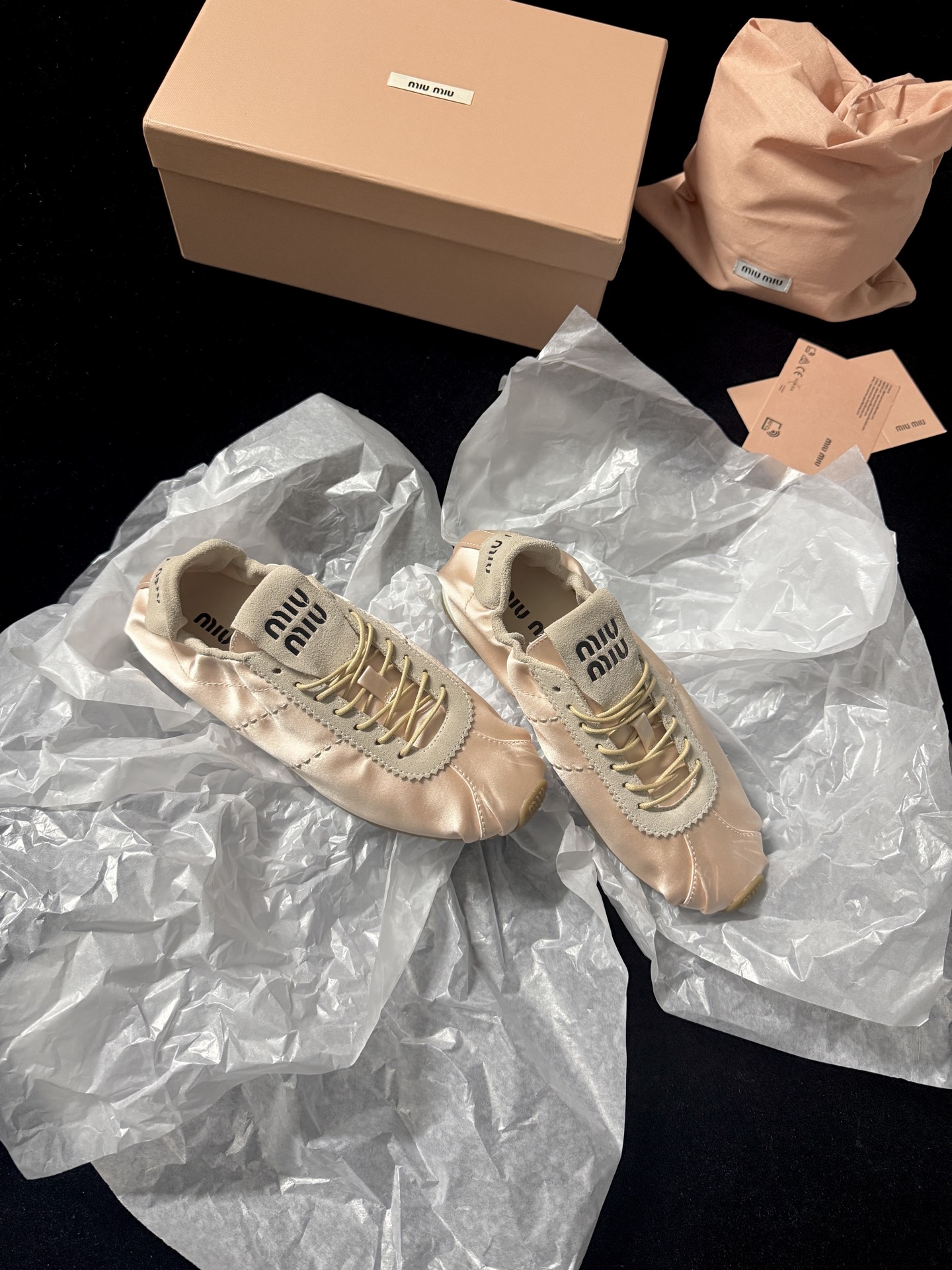 Miu Miu satin sneakers