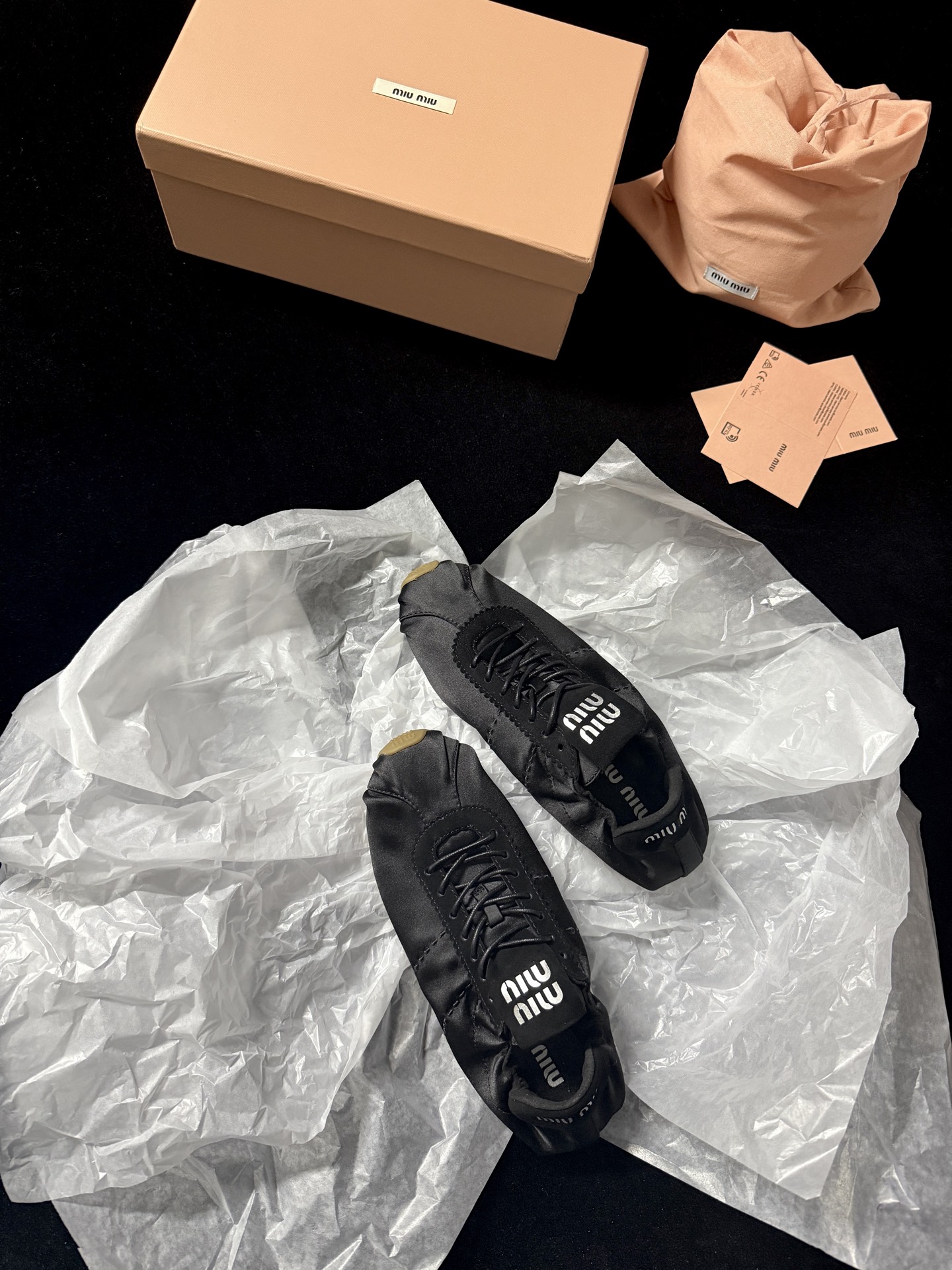 Miu Miu satin sneakers