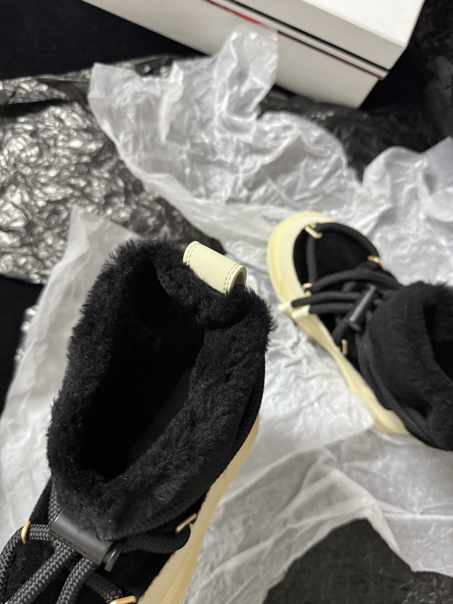 Moncler Fur-Trimmed Boots