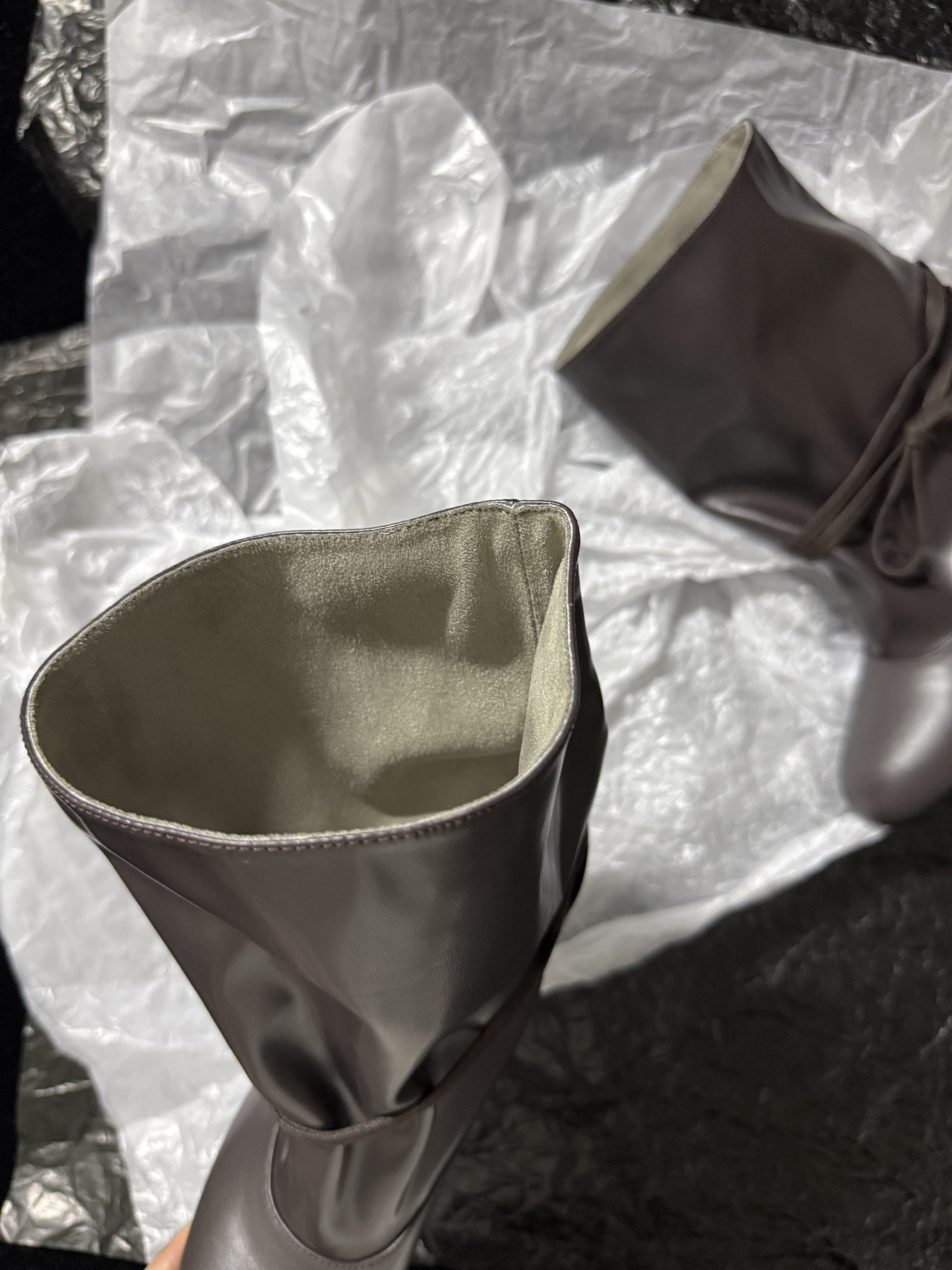 SOLESOPHY Soft Leather Mid-Calf Boots