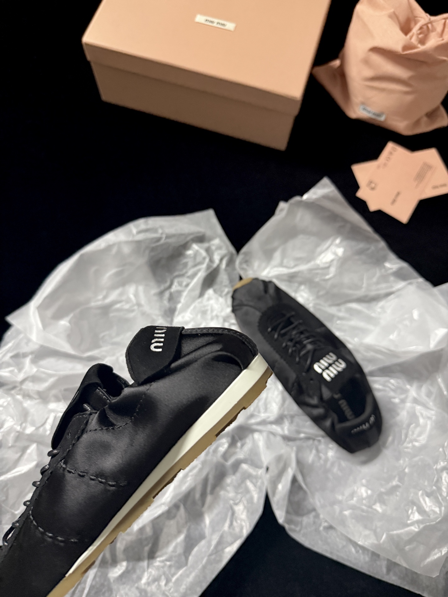 Miu Miu satin sneakers