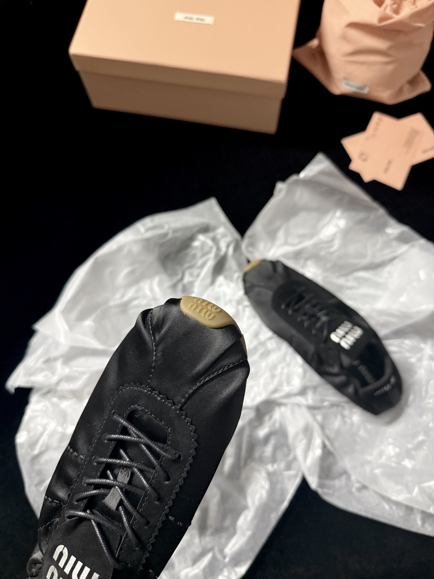 Miu Miu satin sneakers