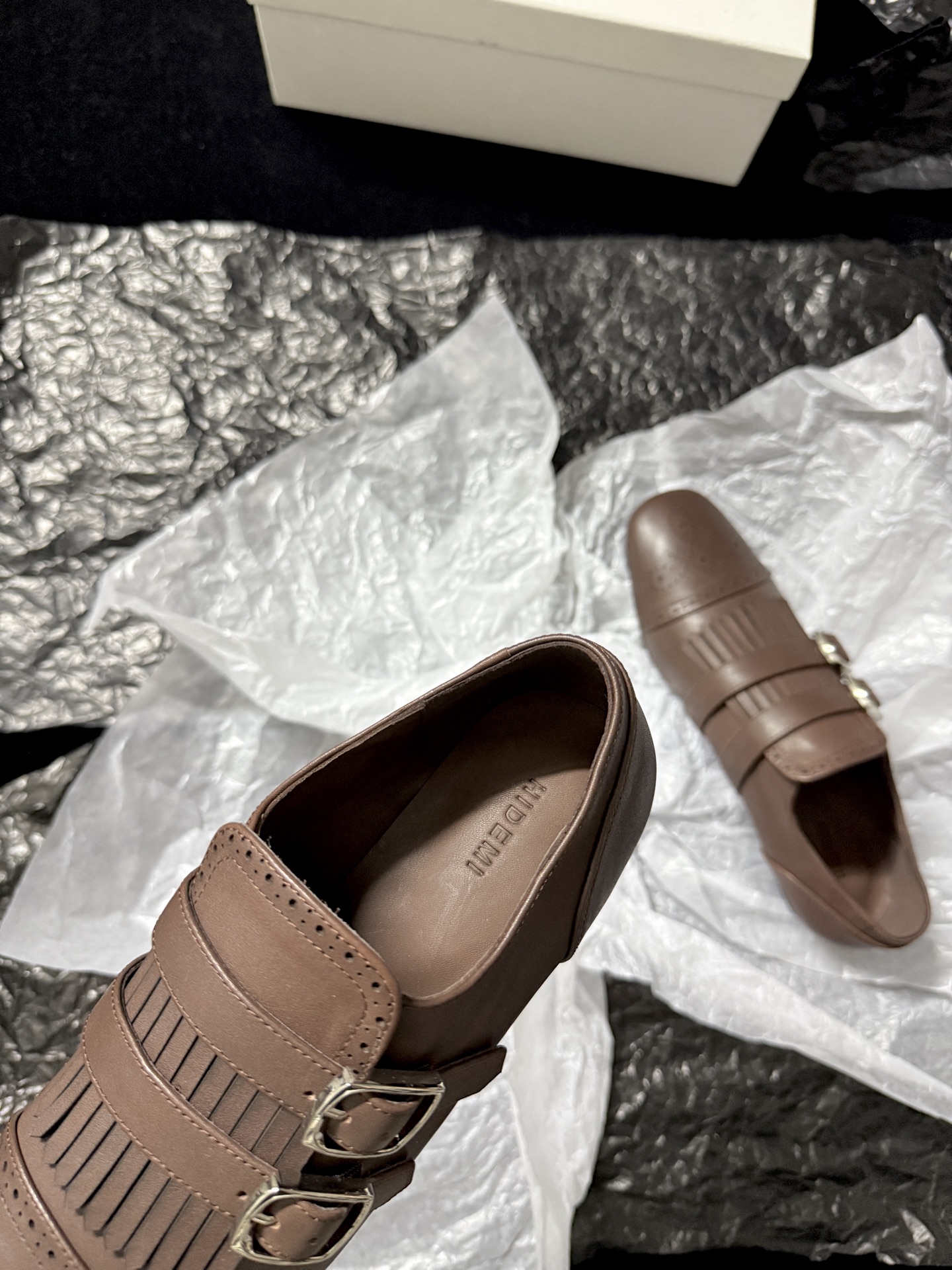 HIDEM 25AW New Arrival: Tassel Double-Buckle Loafer