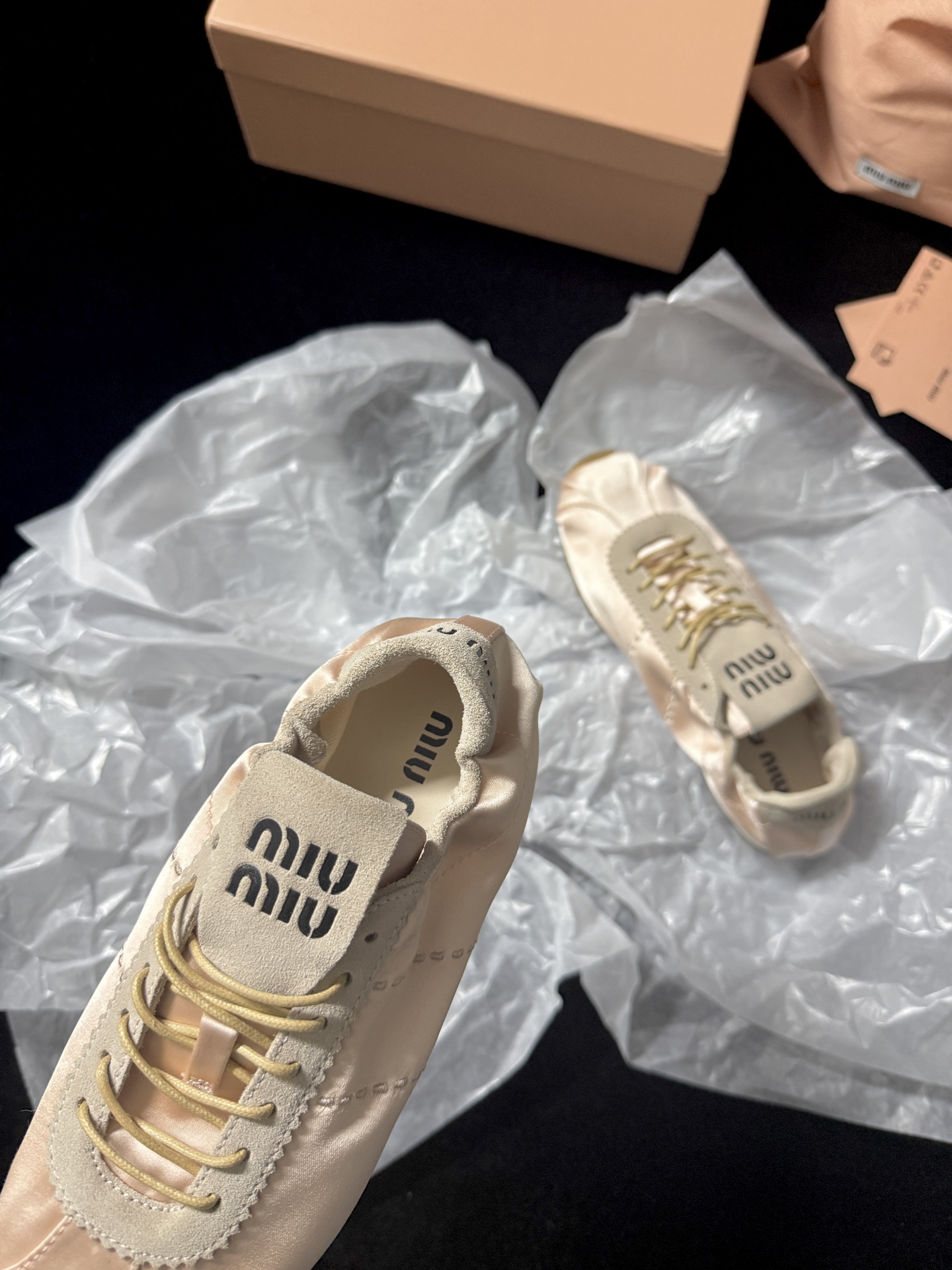 Miu Miu satin sneakers