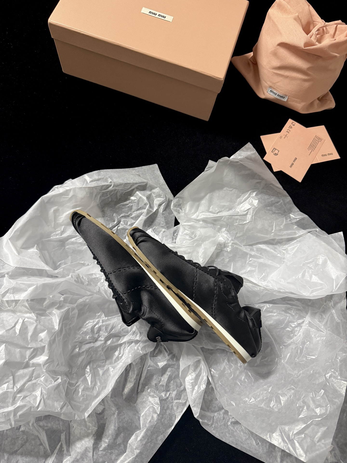 Miu Miu satin sneakers