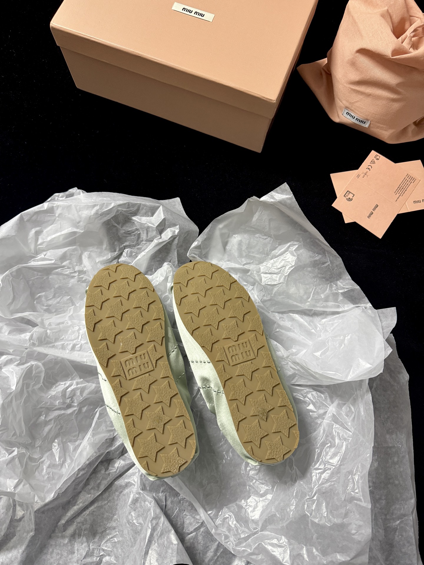 Miu Miu satin sneakers