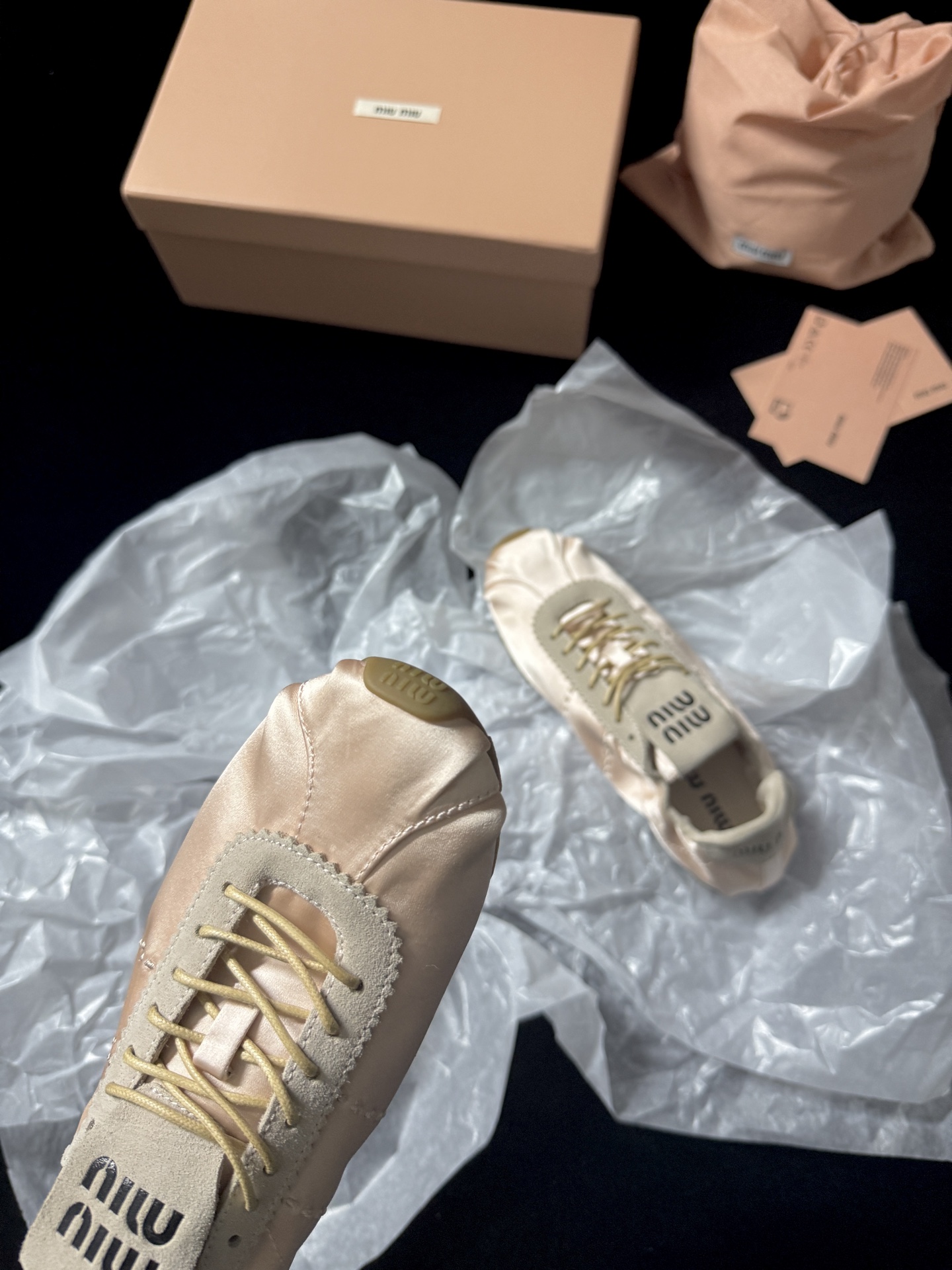 Miu Miu satin sneakers