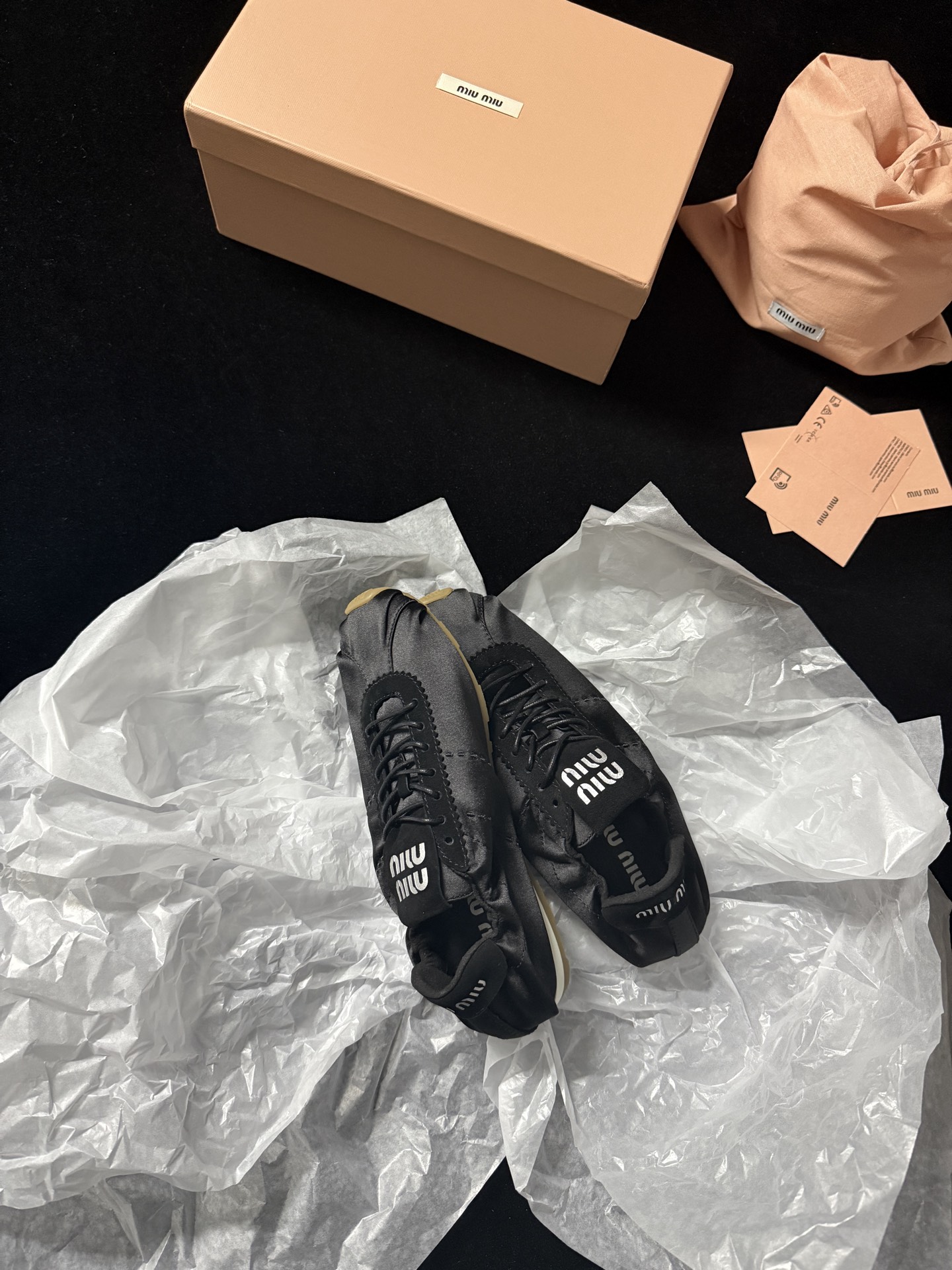 Miu Miu satin sneakers