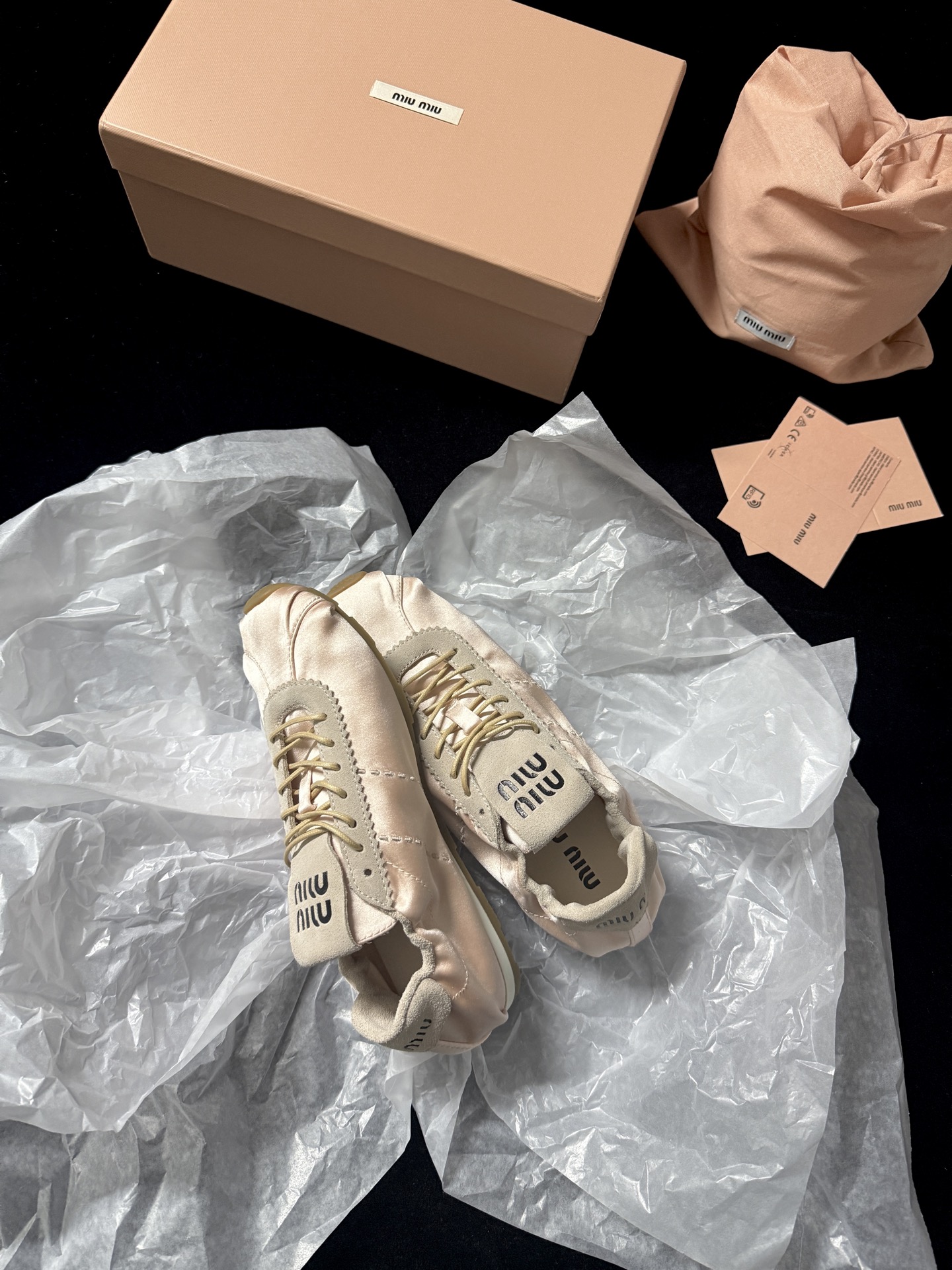 Miu Miu satin sneakers