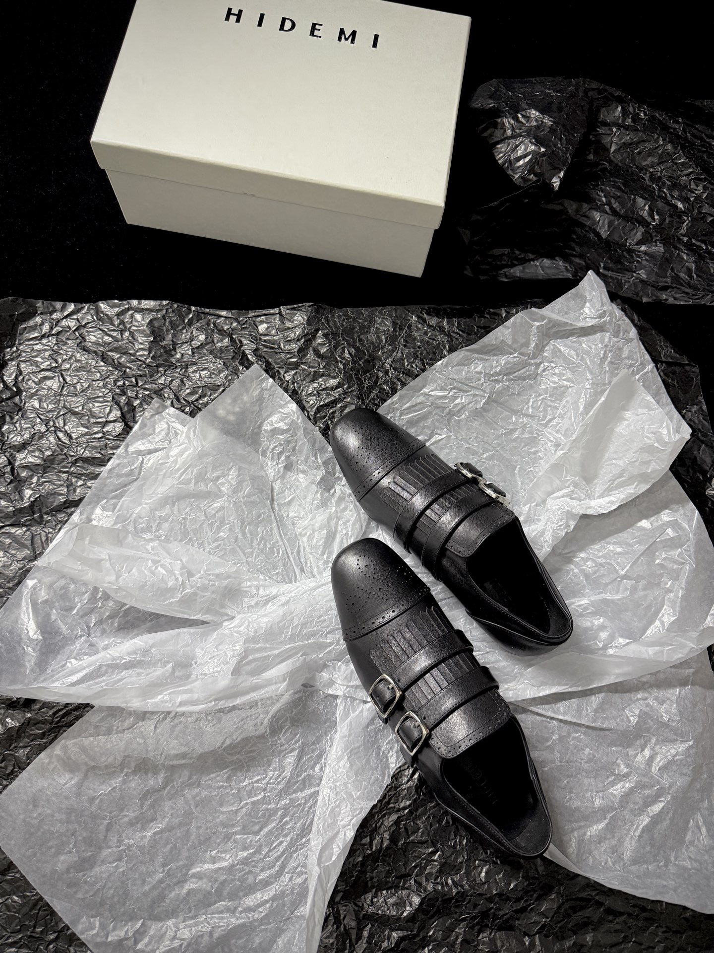 HIDEM 25AW New Arrival: Tassel Double-Buckle Loafer