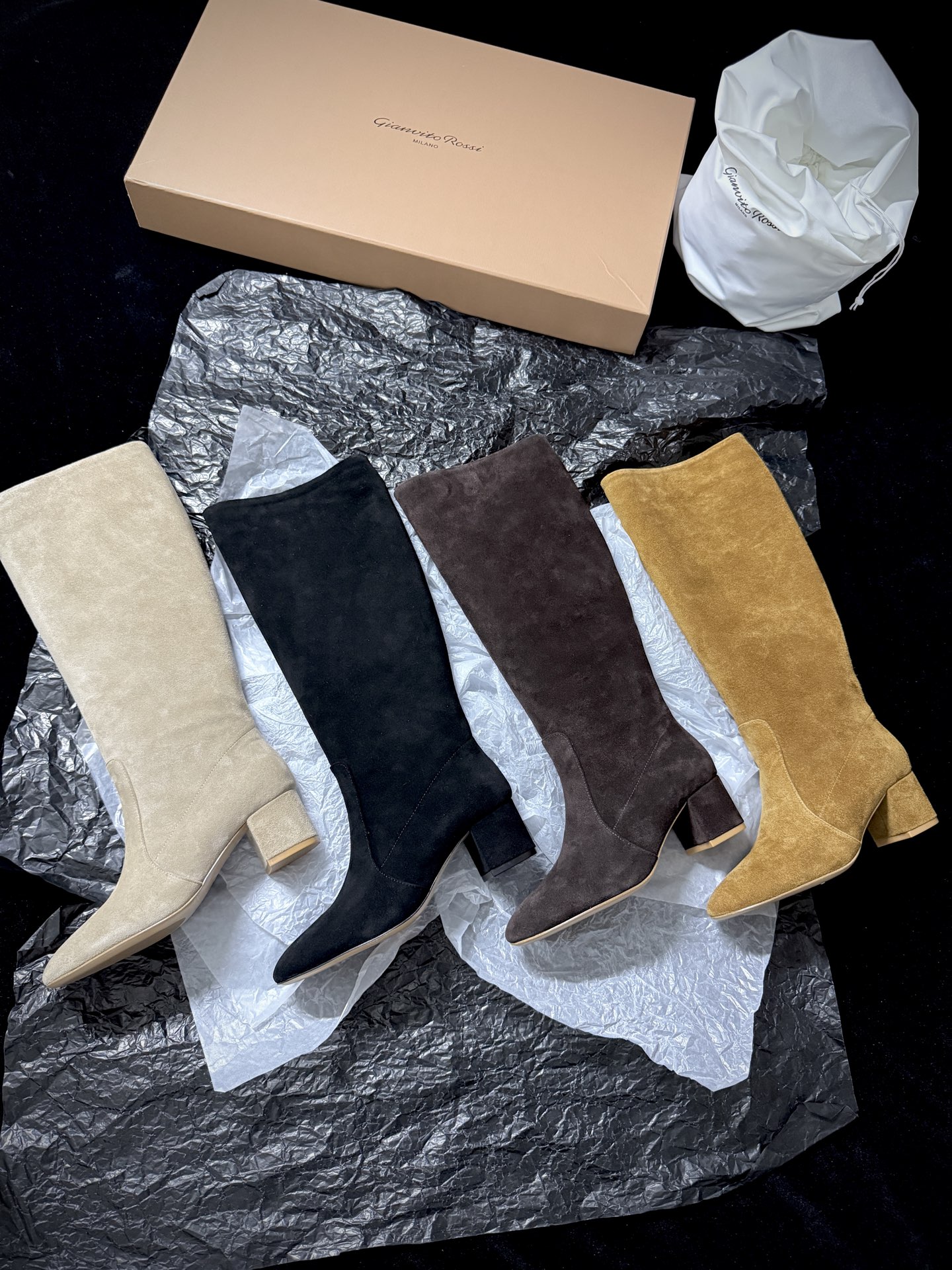 Gianvito Rossi Suede Ankle Boots