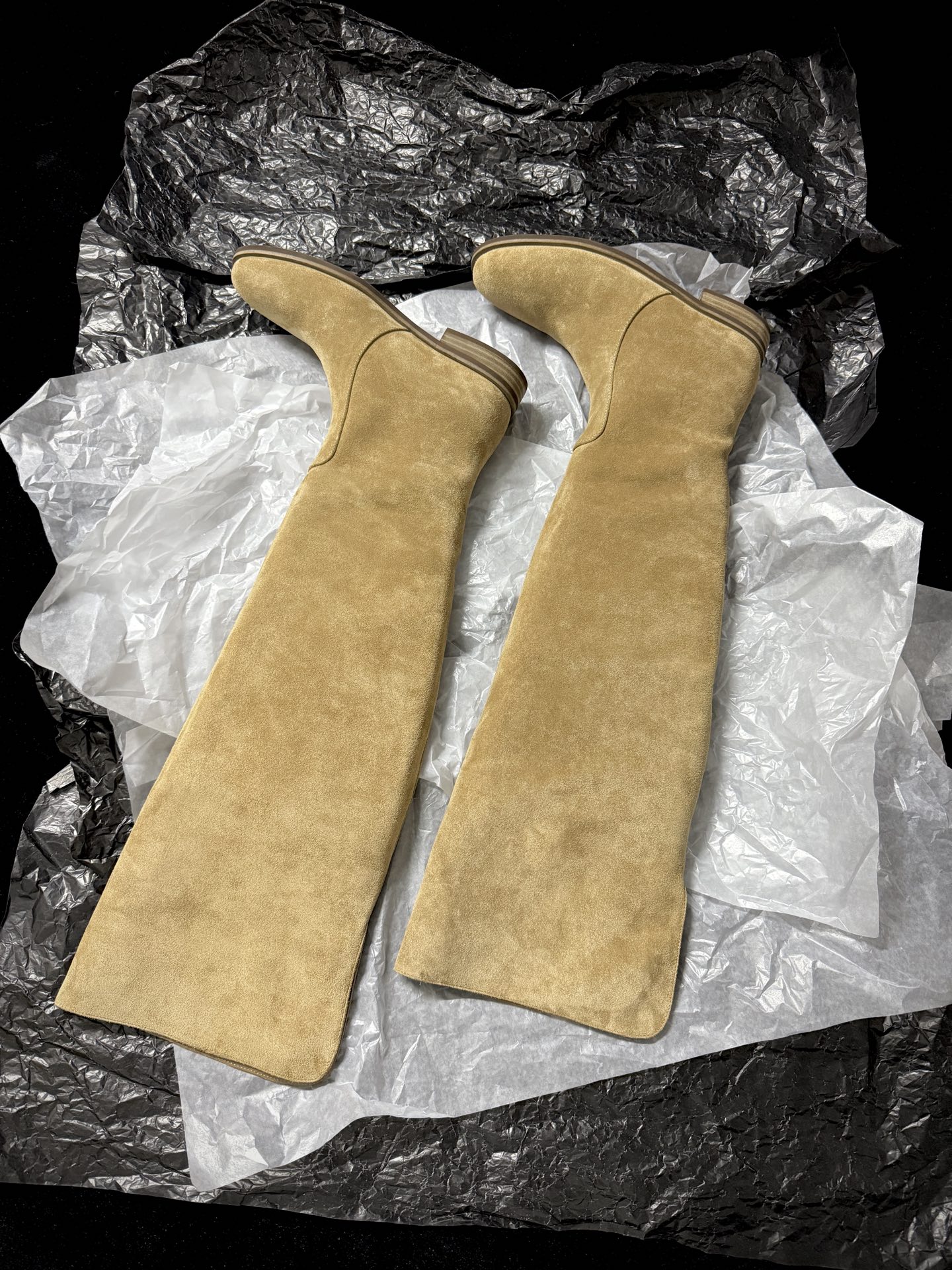 Gianvito Rossi Suede Over-the-Knee Boots