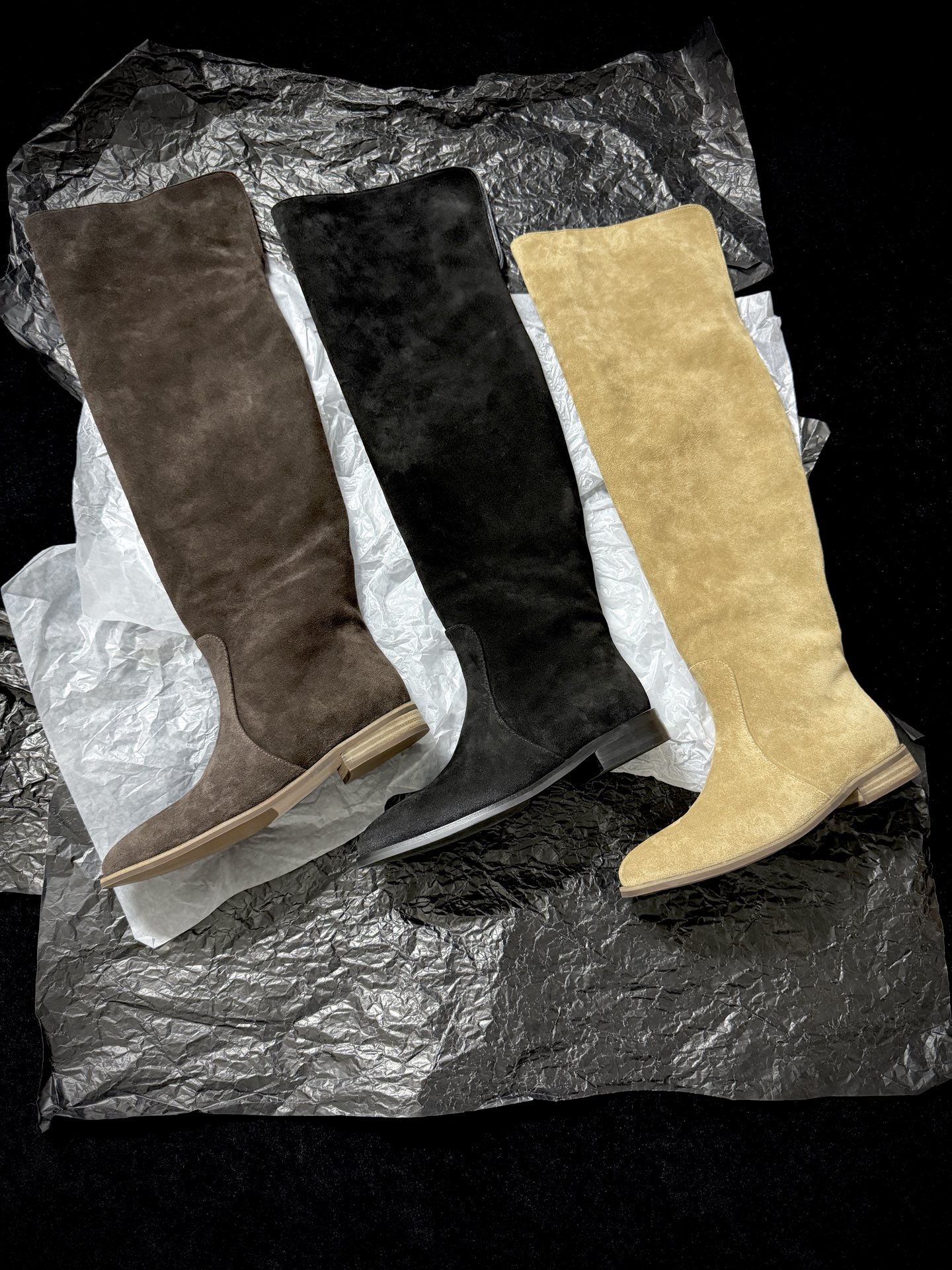 Gianvito Rossi Suede Over-the-Knee Boots